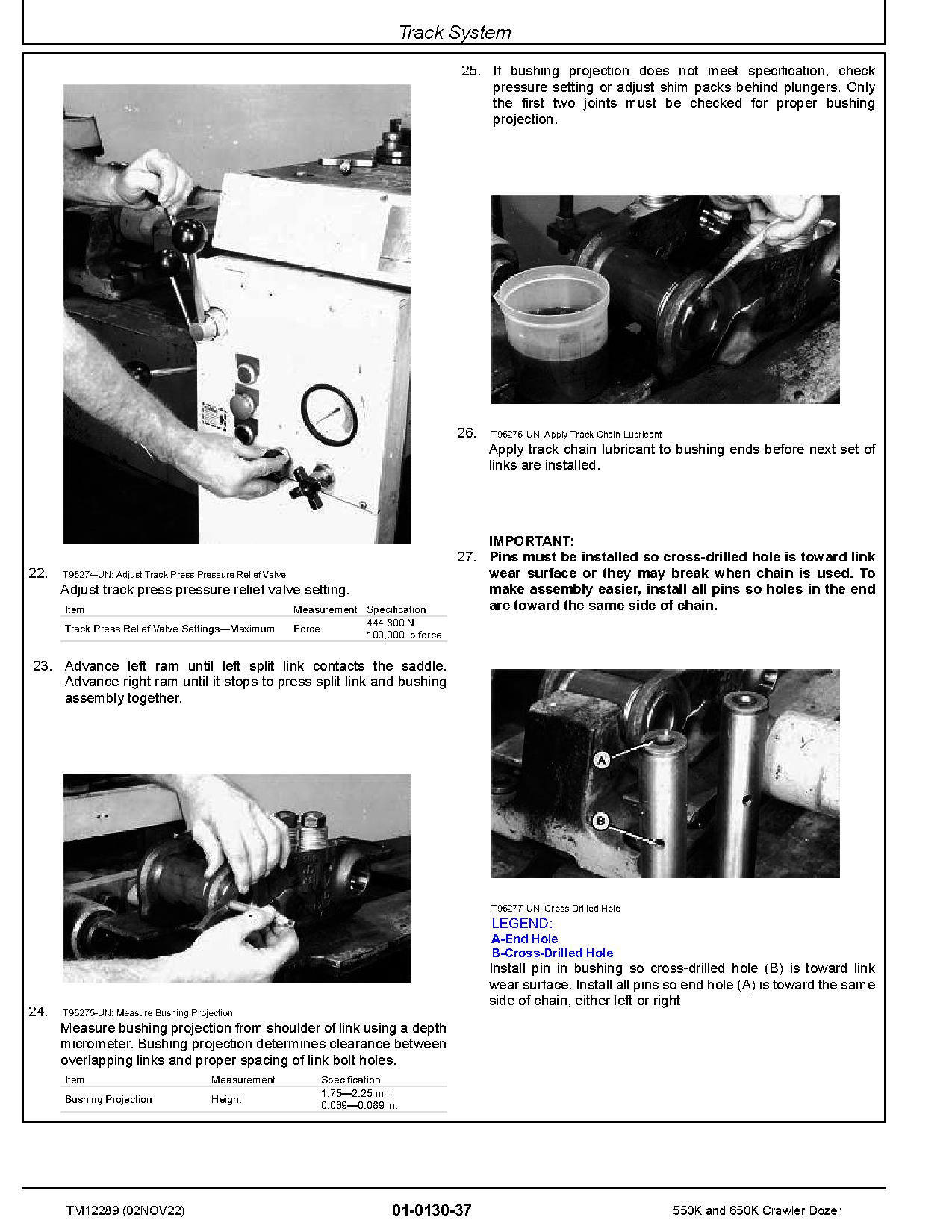John Deere 550K 650K Crawler Dozers Repair Manual TM12289 (2)