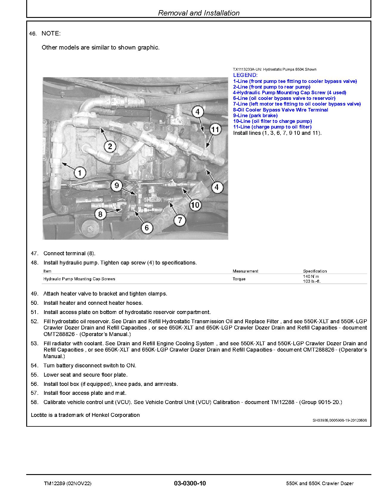 John Deere 550K 650K Crawler Dozers Repair Manual TM12289 (3)