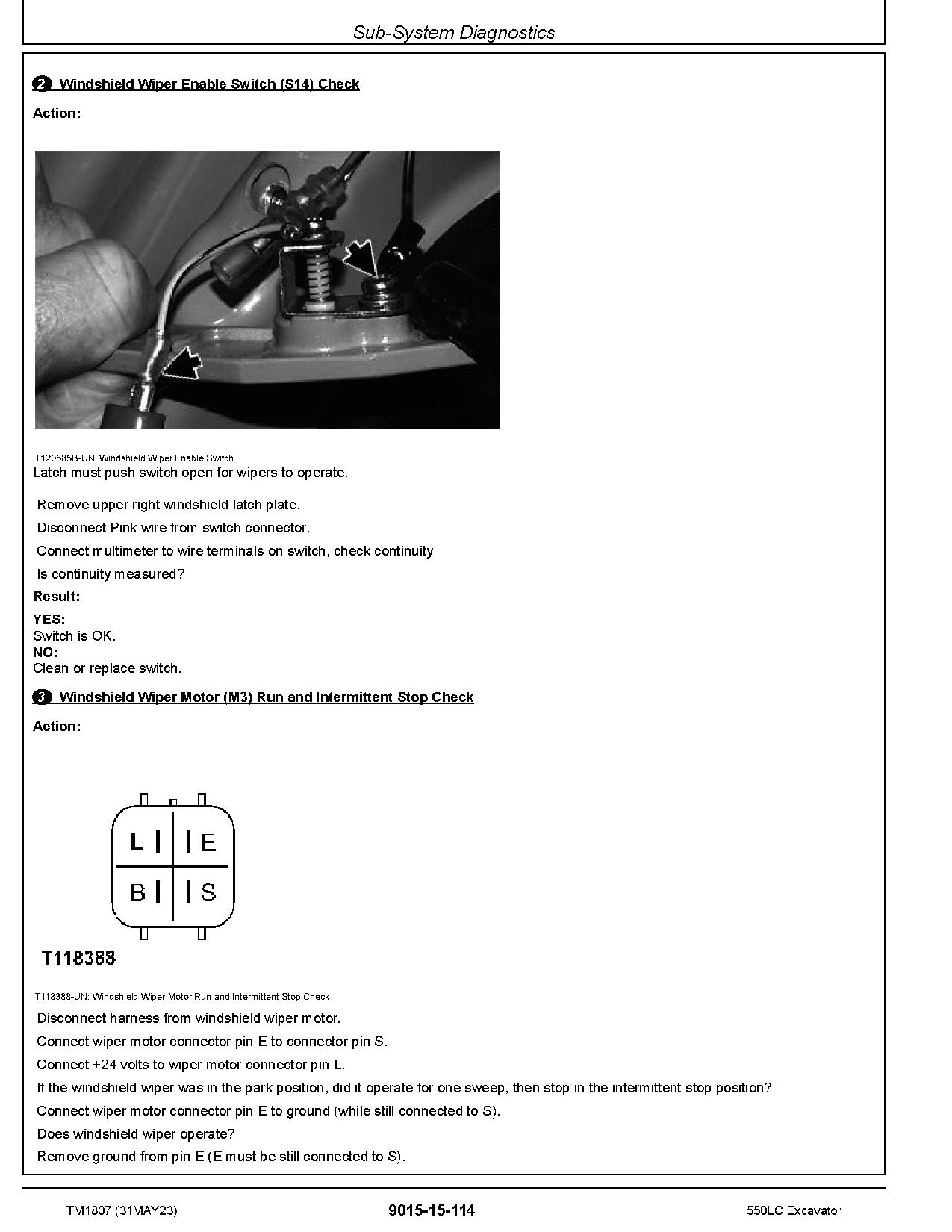 John Deere 550LC Crawler Excavators Metric Operation Test Manual TM1807 (2)