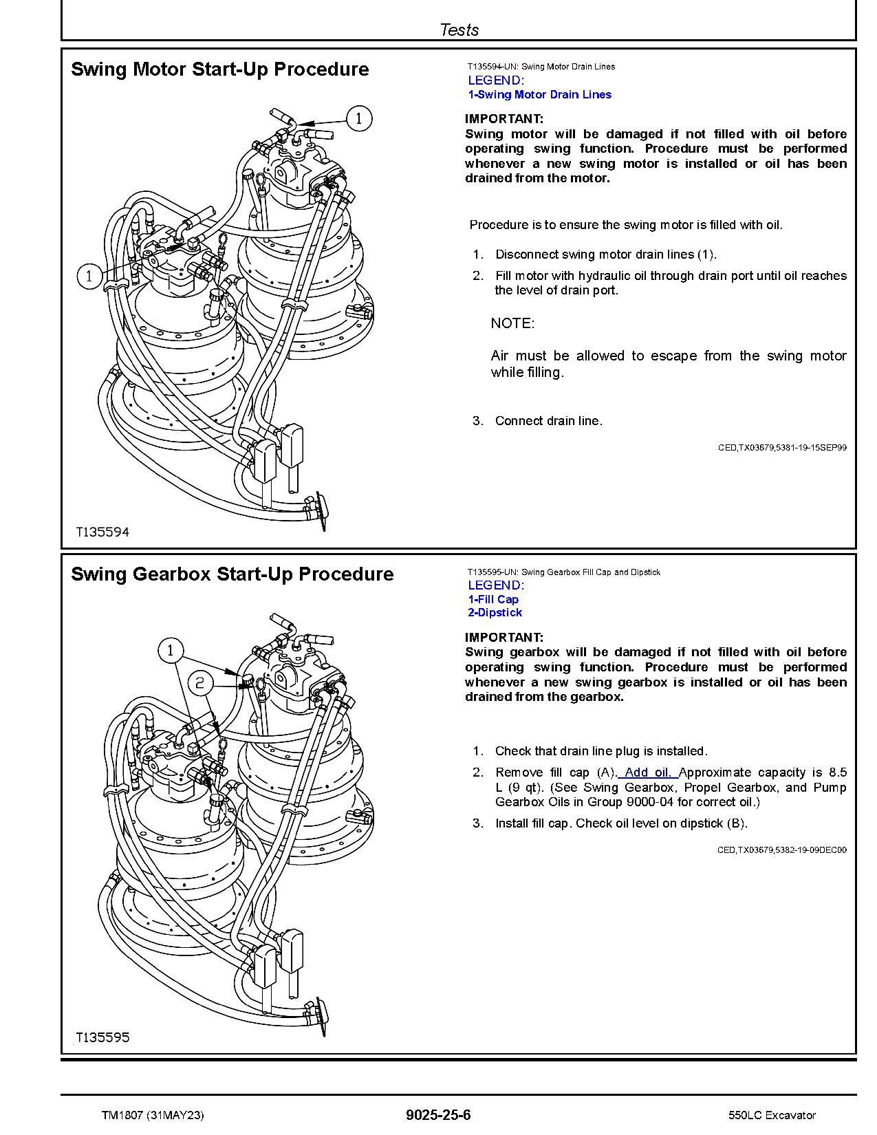 John Deere 550LC Crawler Excavators Metric Operation Test Manual TM1807 (4)