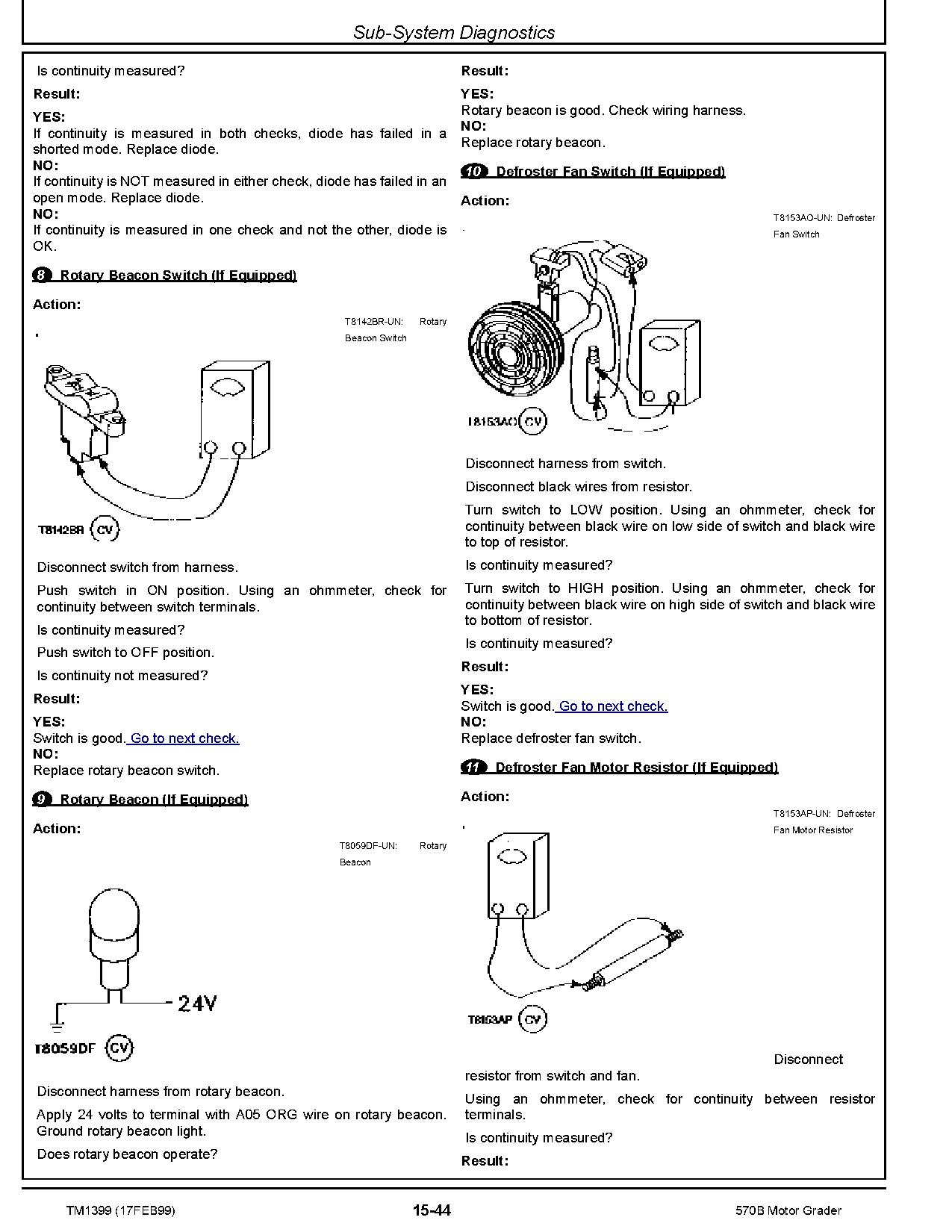 John Deere 570B Motor Graders Operation Test Manual TM1399 (2)