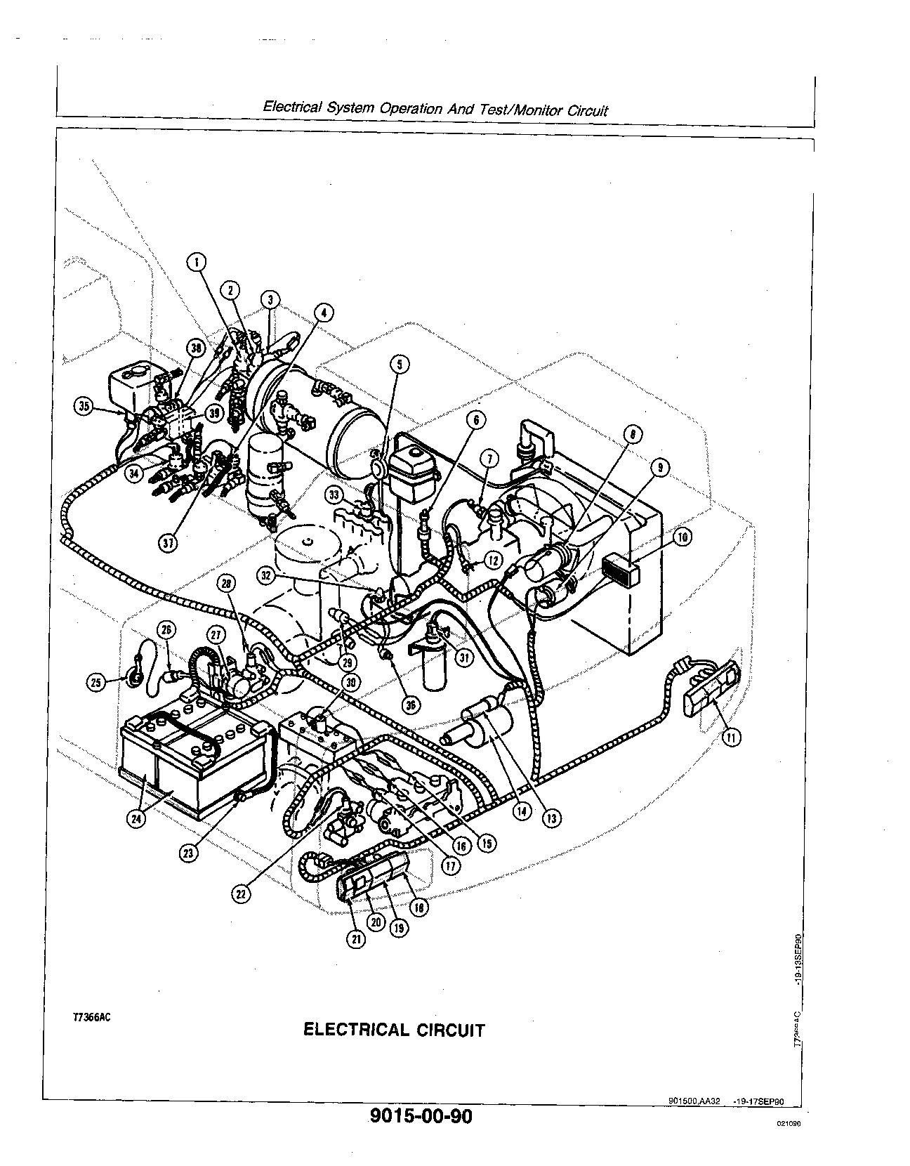 John Deere 595D Wheeled Excavators Operation Test Manual TM1444 (2)