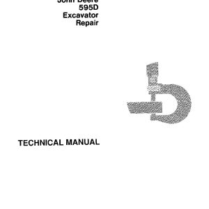 John Deere 595D Wheeled Excavators Repair Manual TM1445 (1)
