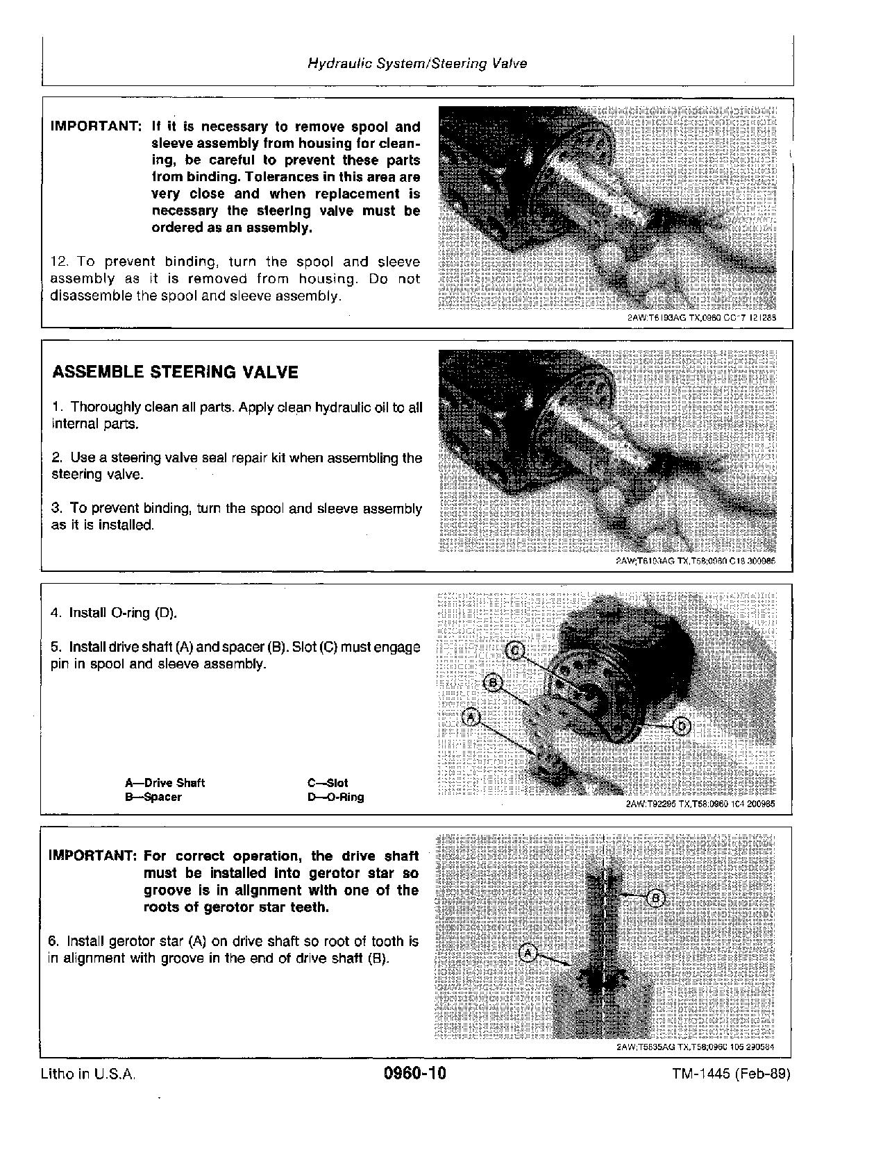 John Deere 595D Wheeled Excavators Repair Manual TM1445 (2)