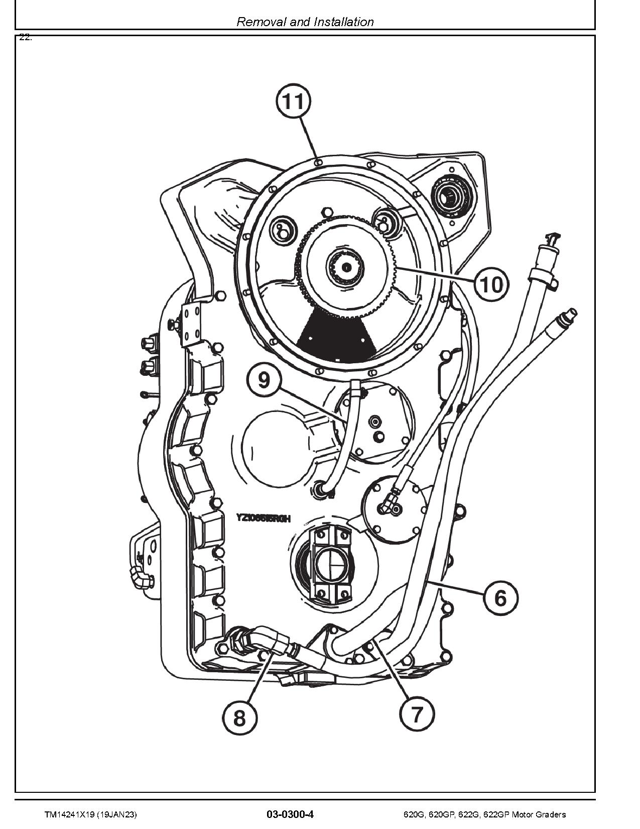 John Deere 620G 620GP 622G 622GP Motor Graders Repair Manual TM14241X19 (3)