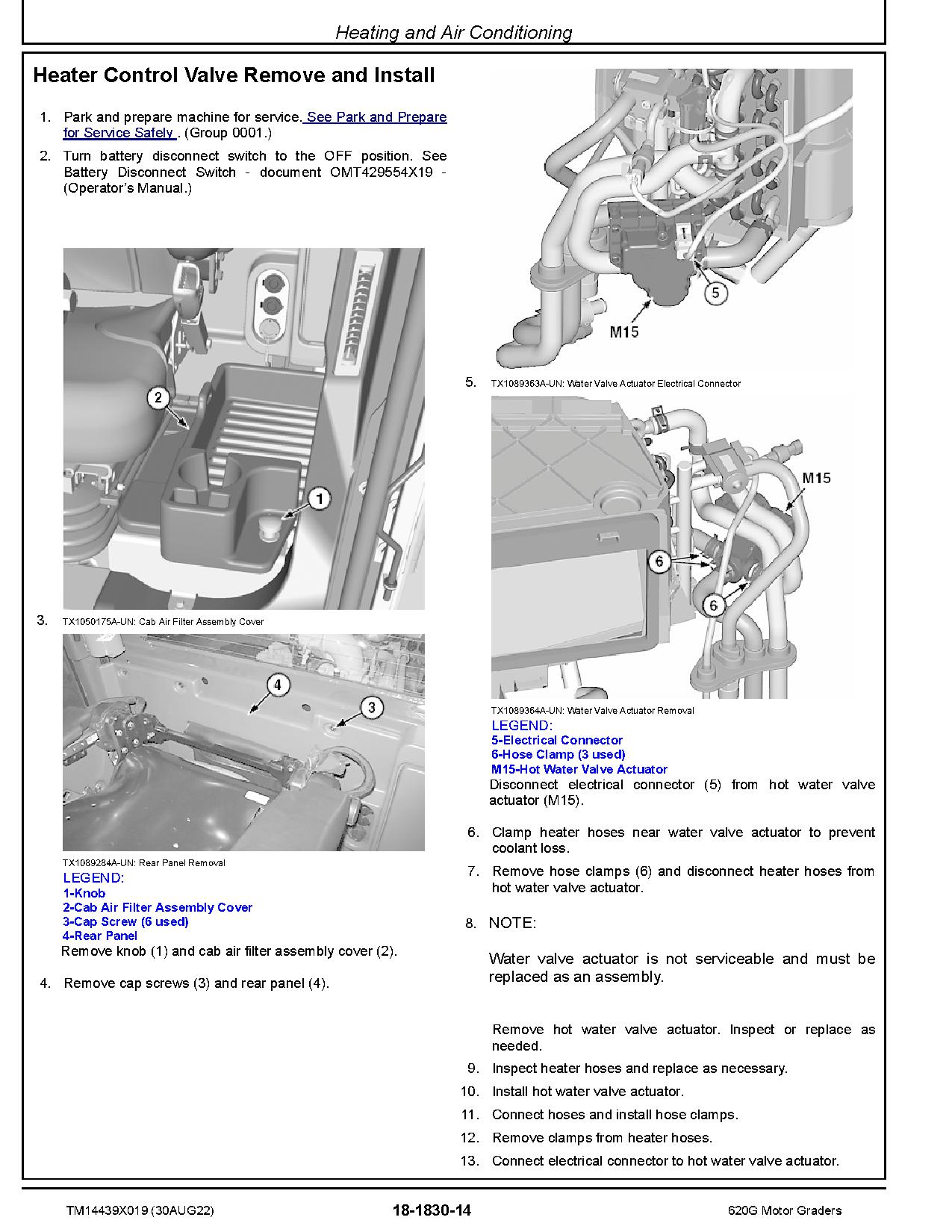 John Deere 620G 622G Motor Graders Repair Manual TM14439X019 (4)