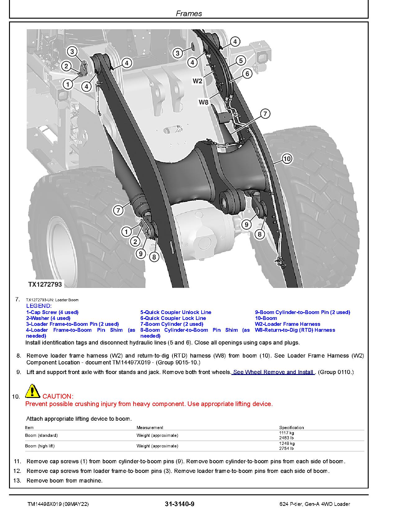 John Deere 624 P Tier 4WD Wheel Loaders Repair Manual TM14498X019 (4)