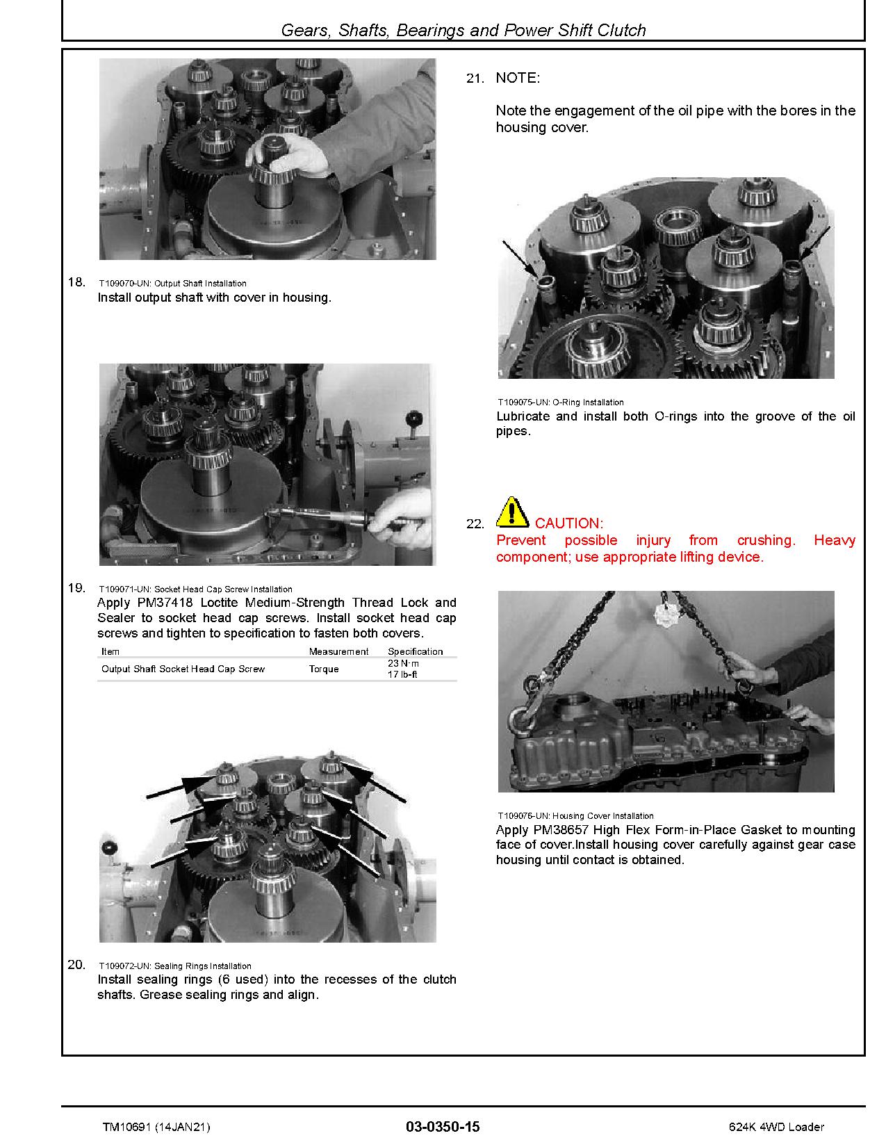 John Deere 624K 4WD Loaders Repair Manual TM10691 (3)