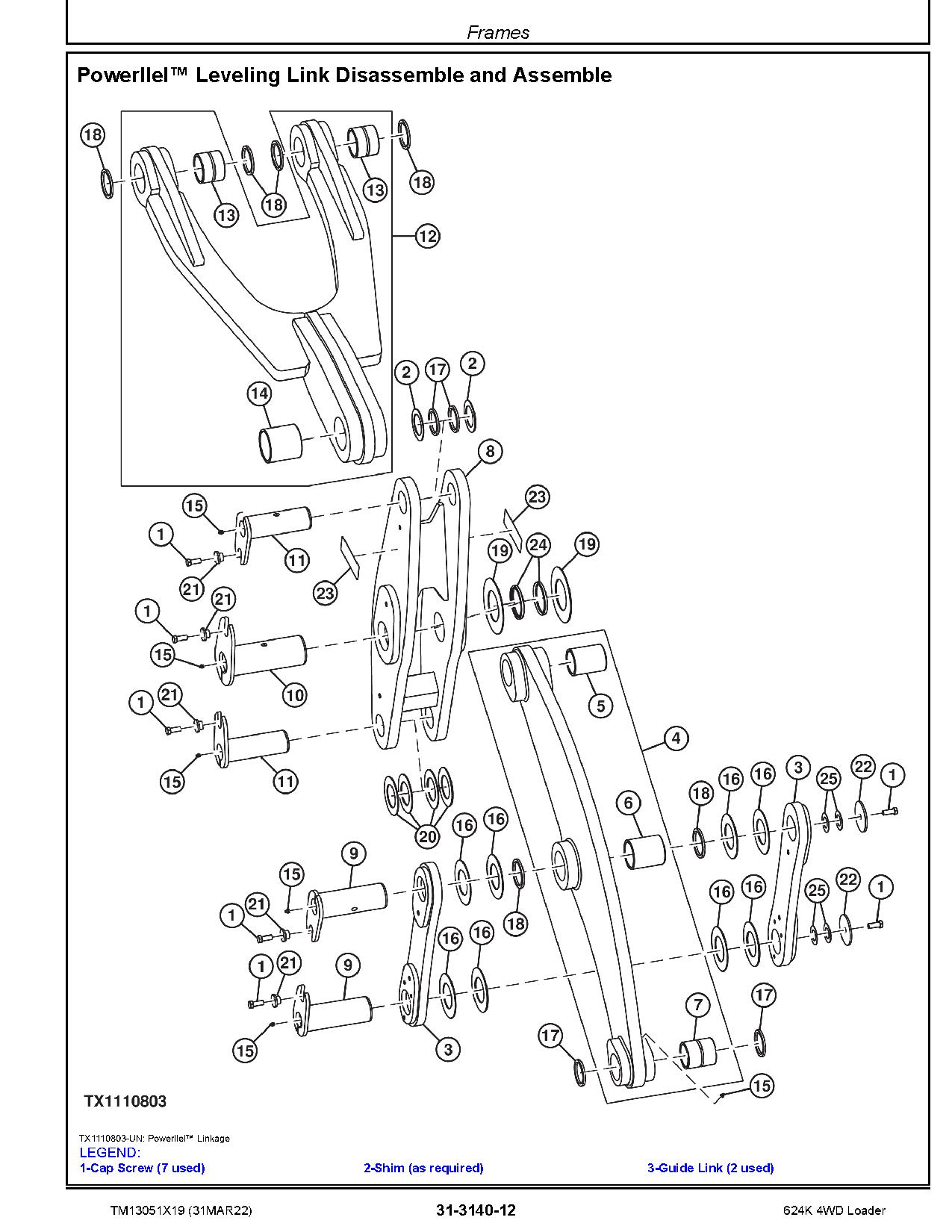 John Deere 624K 4WD Loaders Repair Manual TM13051X19 (4)