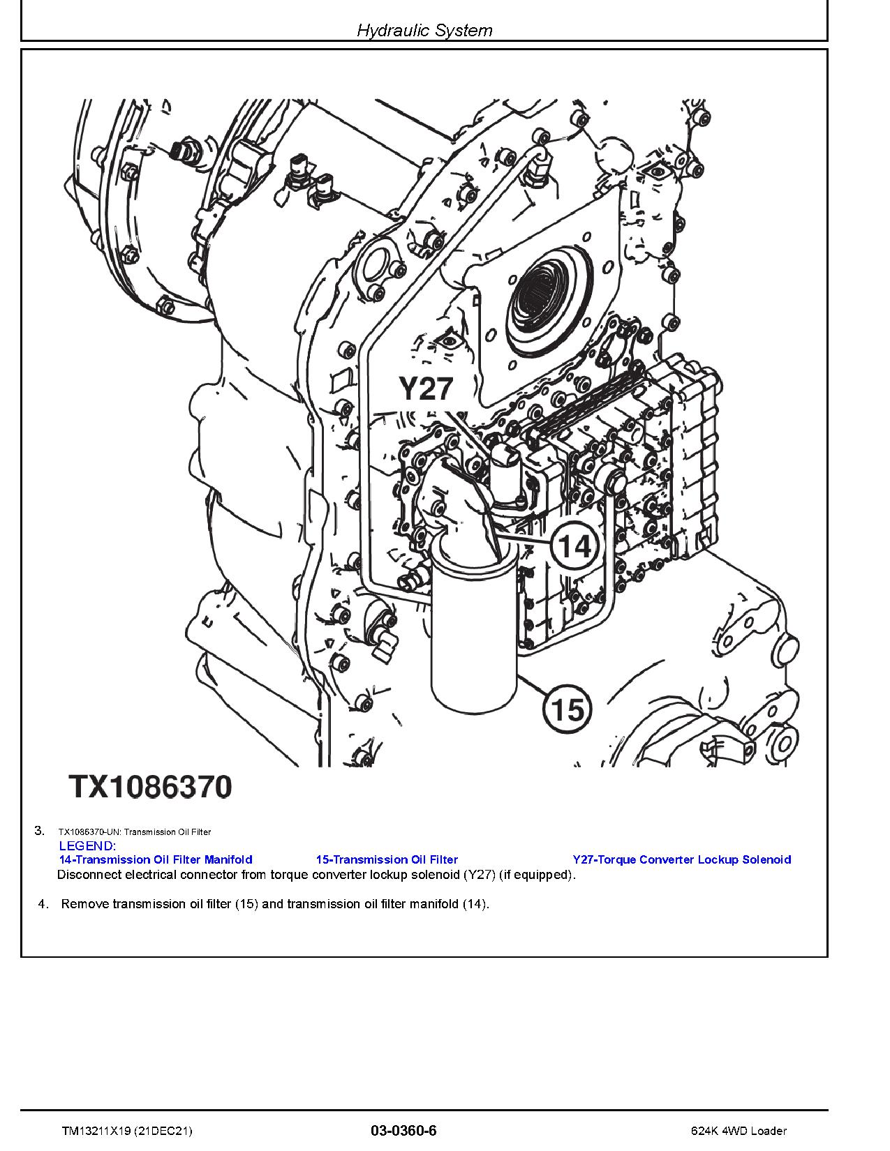John Deere 624K 4WD Loaders Repair Manual TM13211X19 (2)