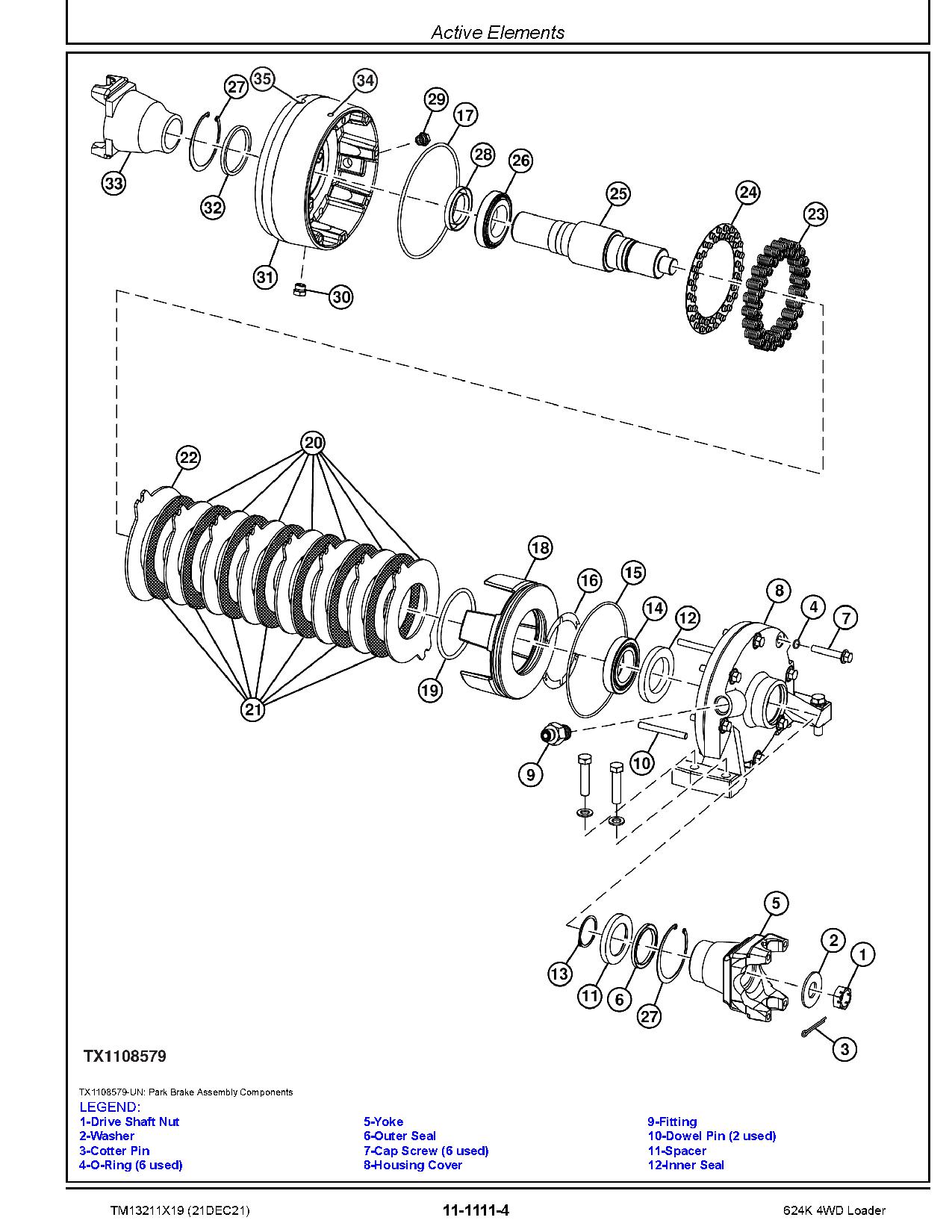 John Deere 624K 4WD Loaders Repair Manual TM13211X19 (4)