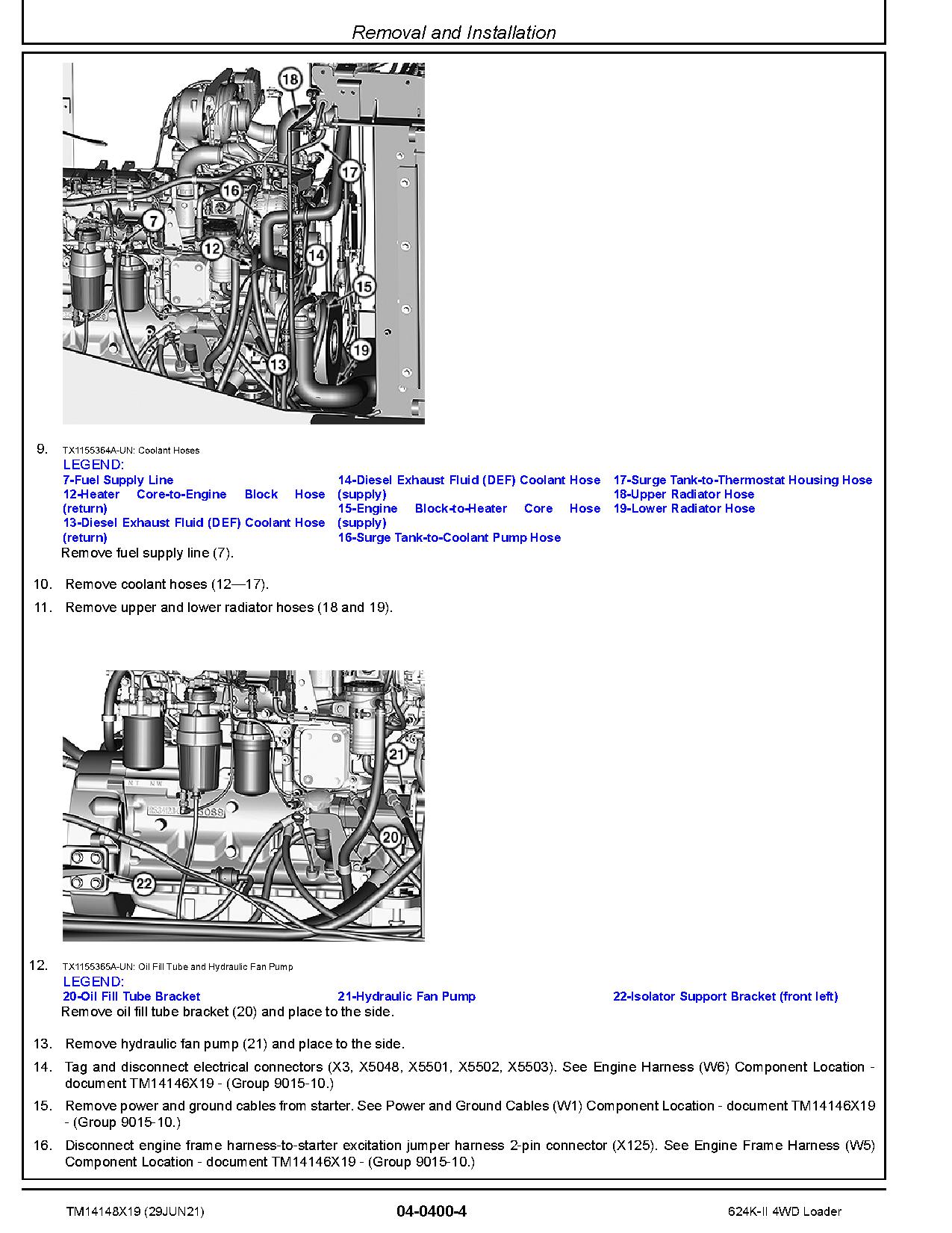 John Deere 624K II 4WD Loaders Repair Manual TM14148X19 (3)