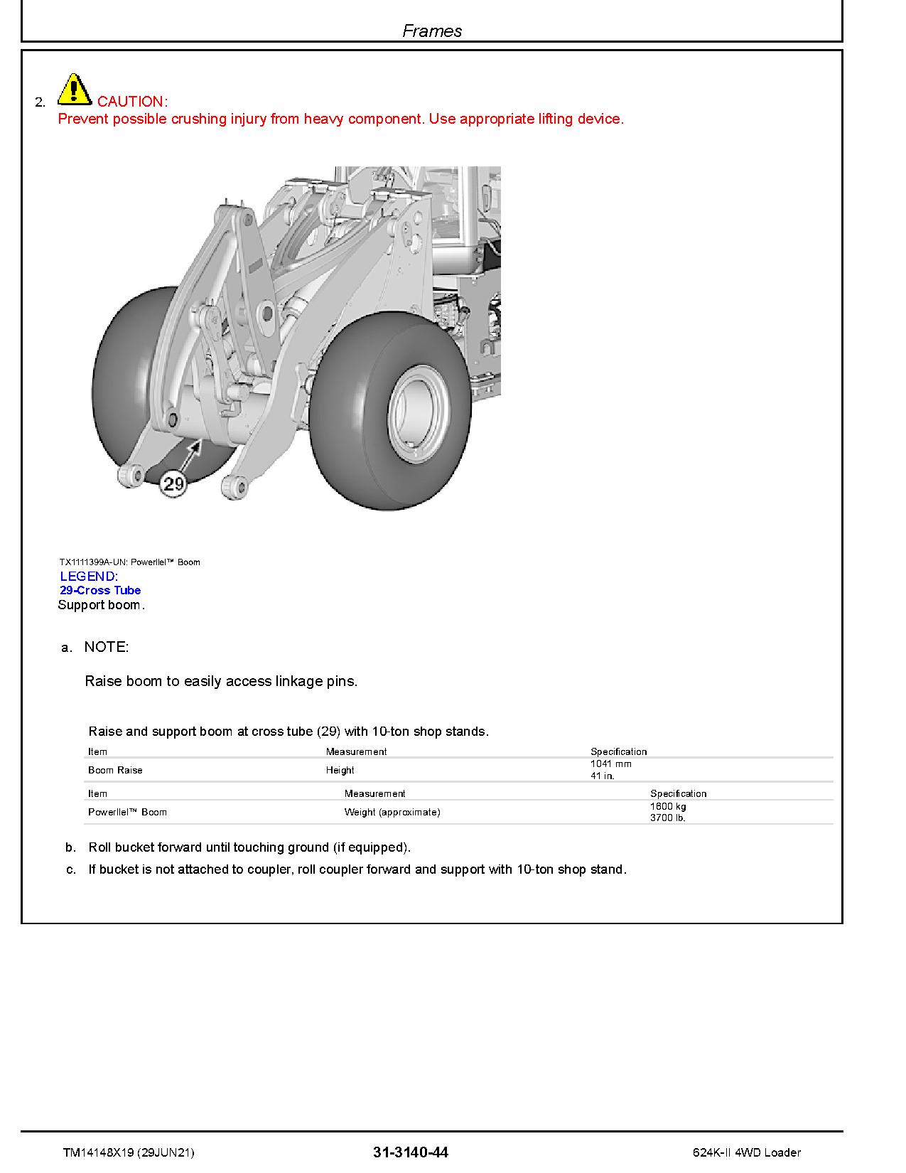 John Deere 624K II 4WD Loaders Repair Manual TM14148X19 (4)