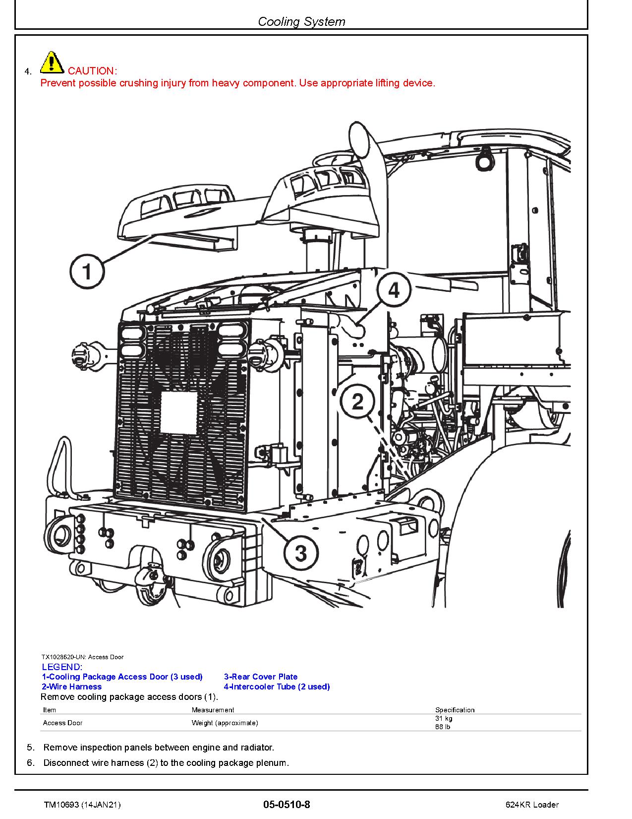 John Deere 624KR 4WD Loaders Repair Manual TM10693 (3)