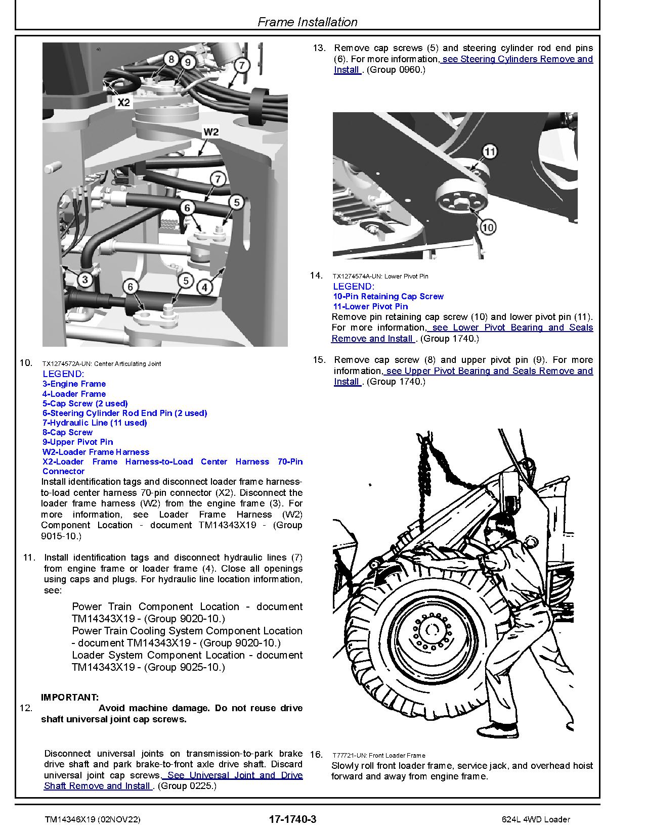 John Deere 624L 4WD Loaders Repair Manual TM14346X19 (4)