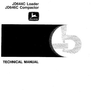 John Deere 644C JC644C Wheel Loaders Technical Manual TM1229 (1)
