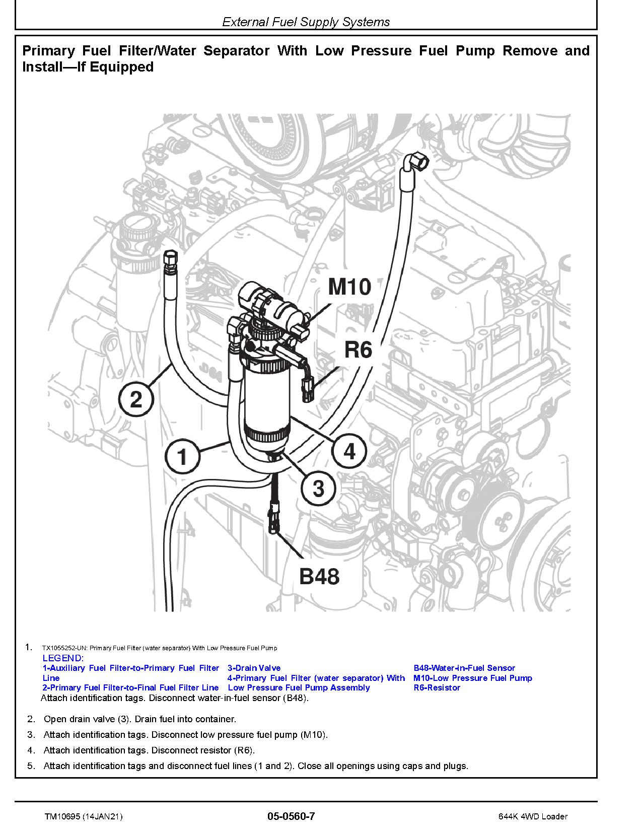 John Deere 644K 4WD Loaders Repair Manual TM10695 (2)