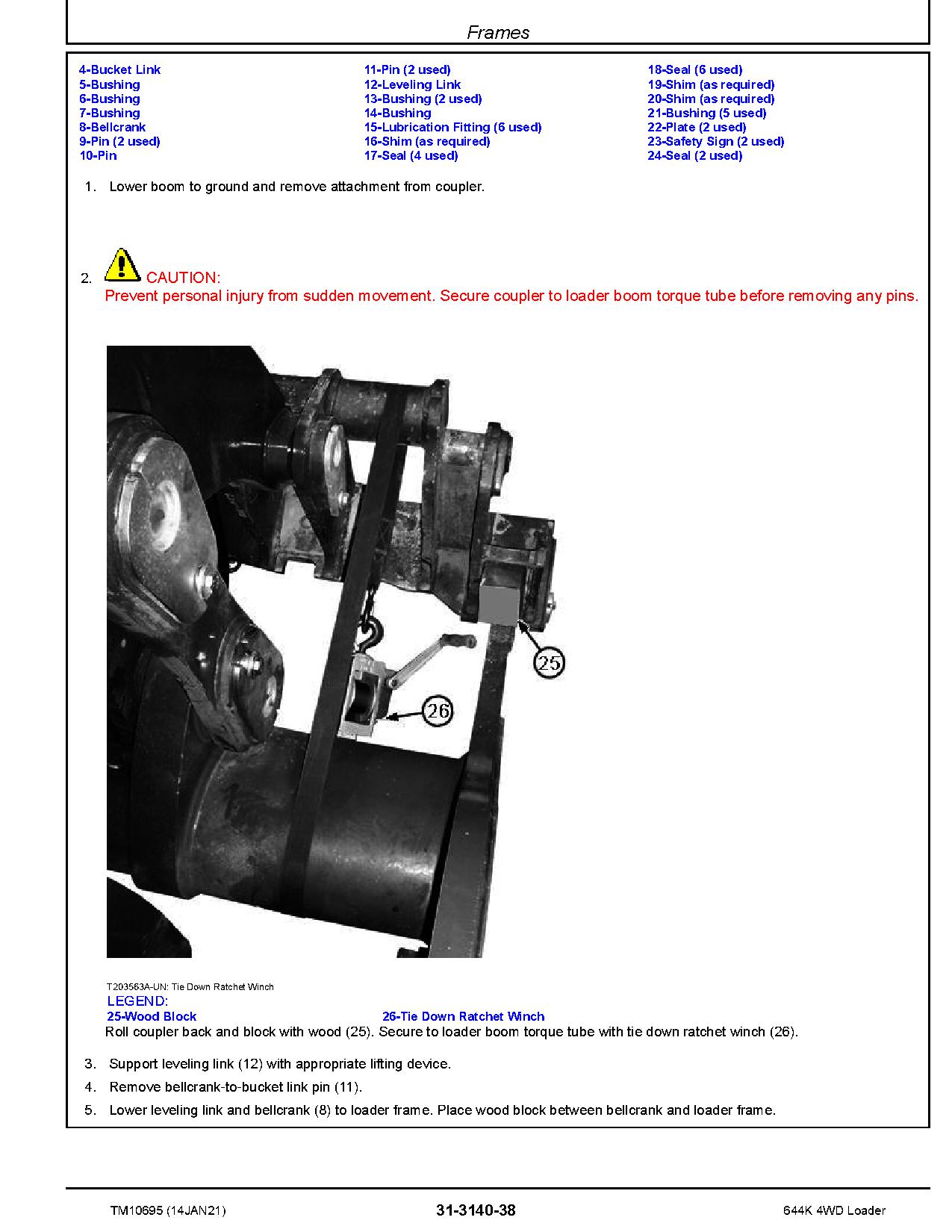 John Deere 644K 4WD Loaders Repair Manual TM10695 (4)