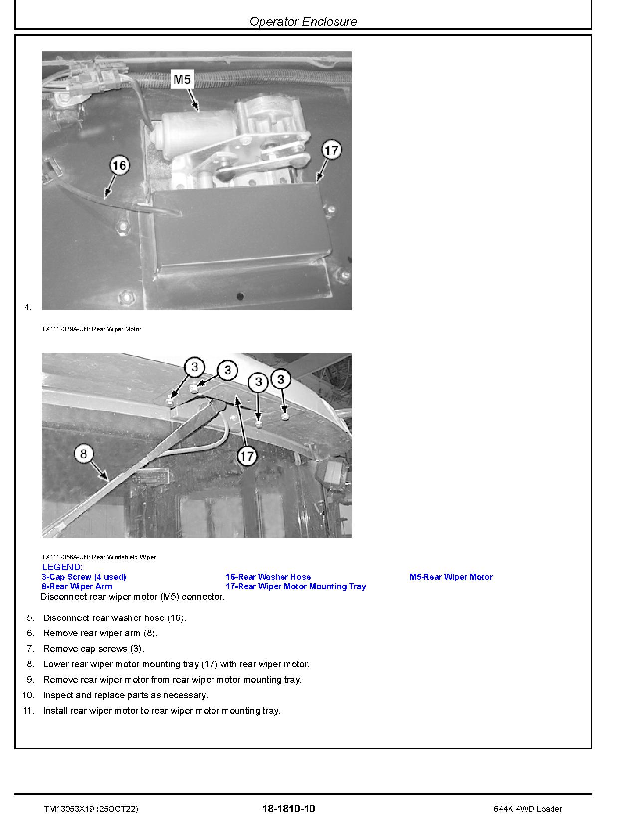John Deere 644K 4WD Loaders Repair Manual TM13053X19 (4)