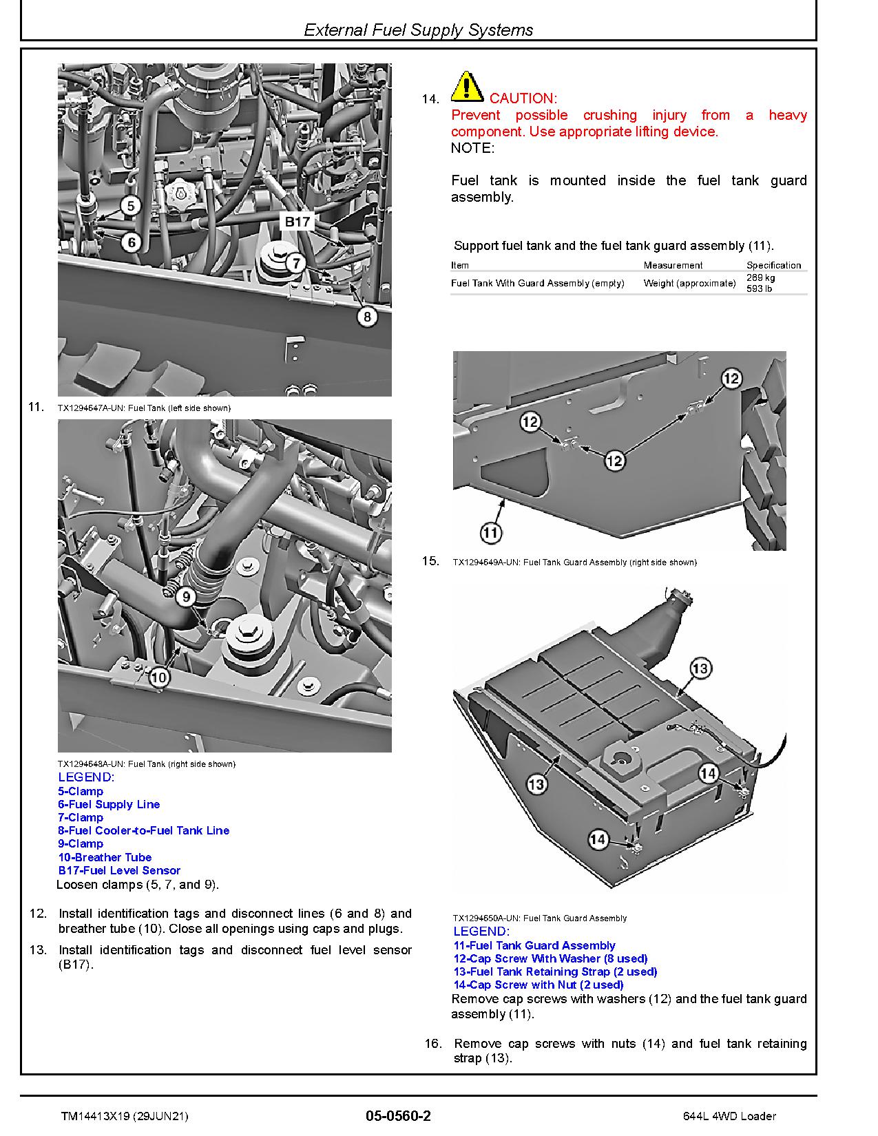 John Deere 644L 4WD Wheel Loaders Repair Manual TM14413X19 (2)