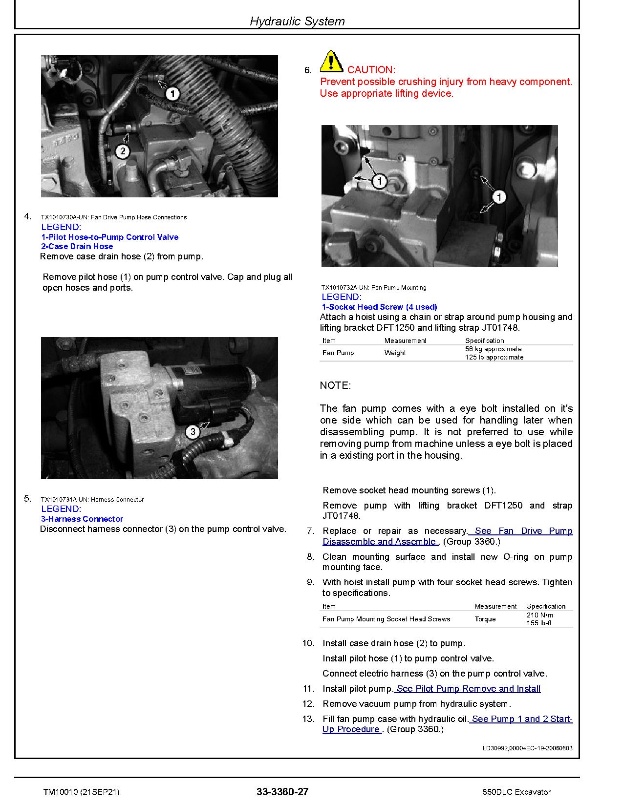 John Deere 650DLC Crawler Excavators Repair Manual TM10010 (4)