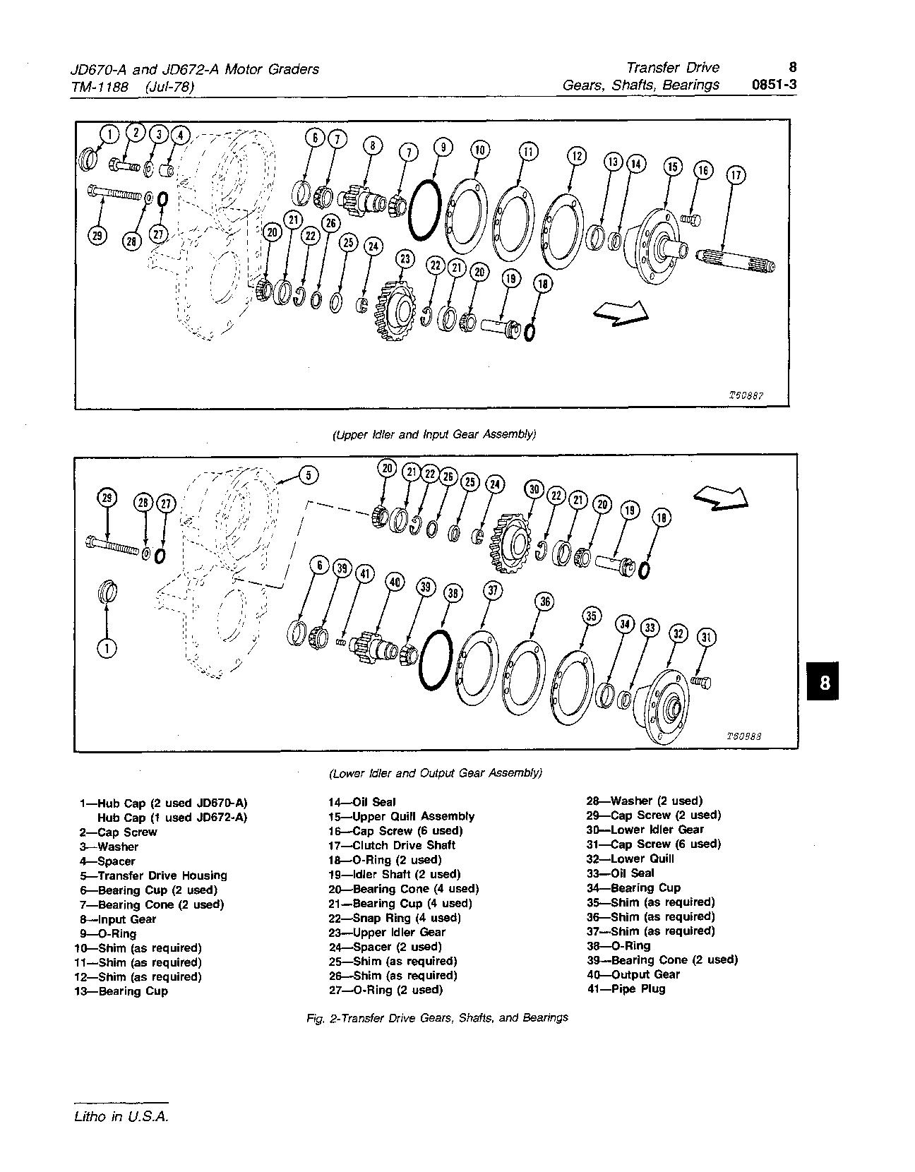 John Deere 670A 672A Motor Graders Repair Manual TM1188re (3)