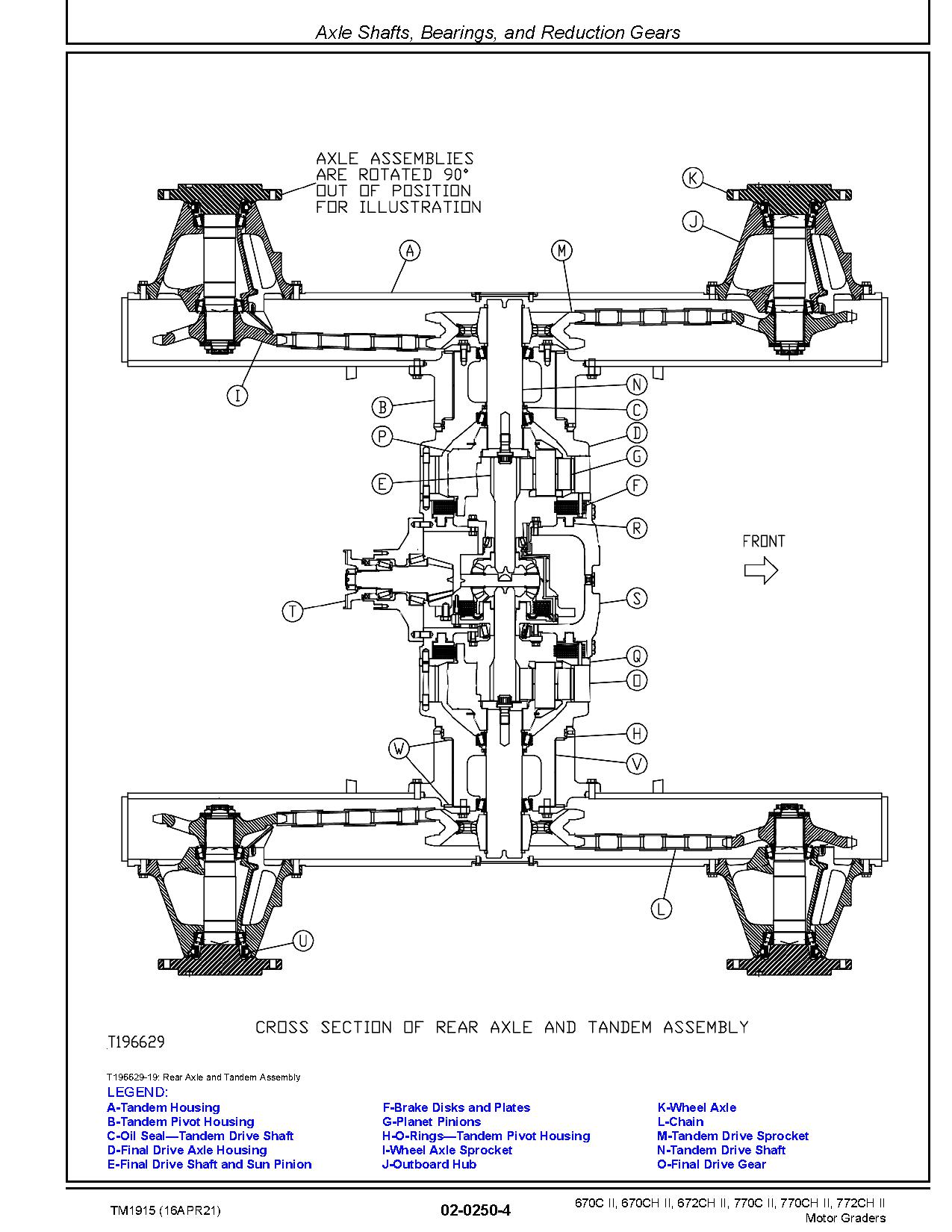 John Deere 670C 670CH 672CH 770C 770CH 772CH Motor Graders Repair Manual TM1915 (2)