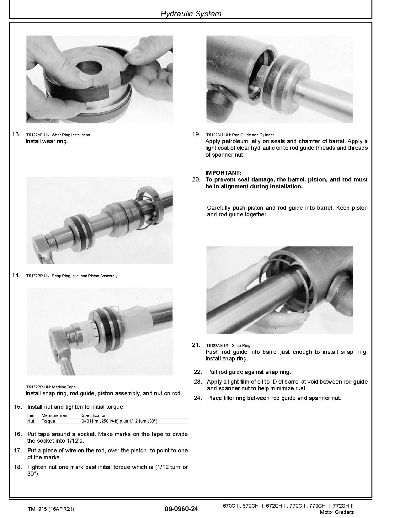 John Deere 670C 670CH 672CH 770C 770CH 772CH Motor Graders Repair Manual TM1915 (4)