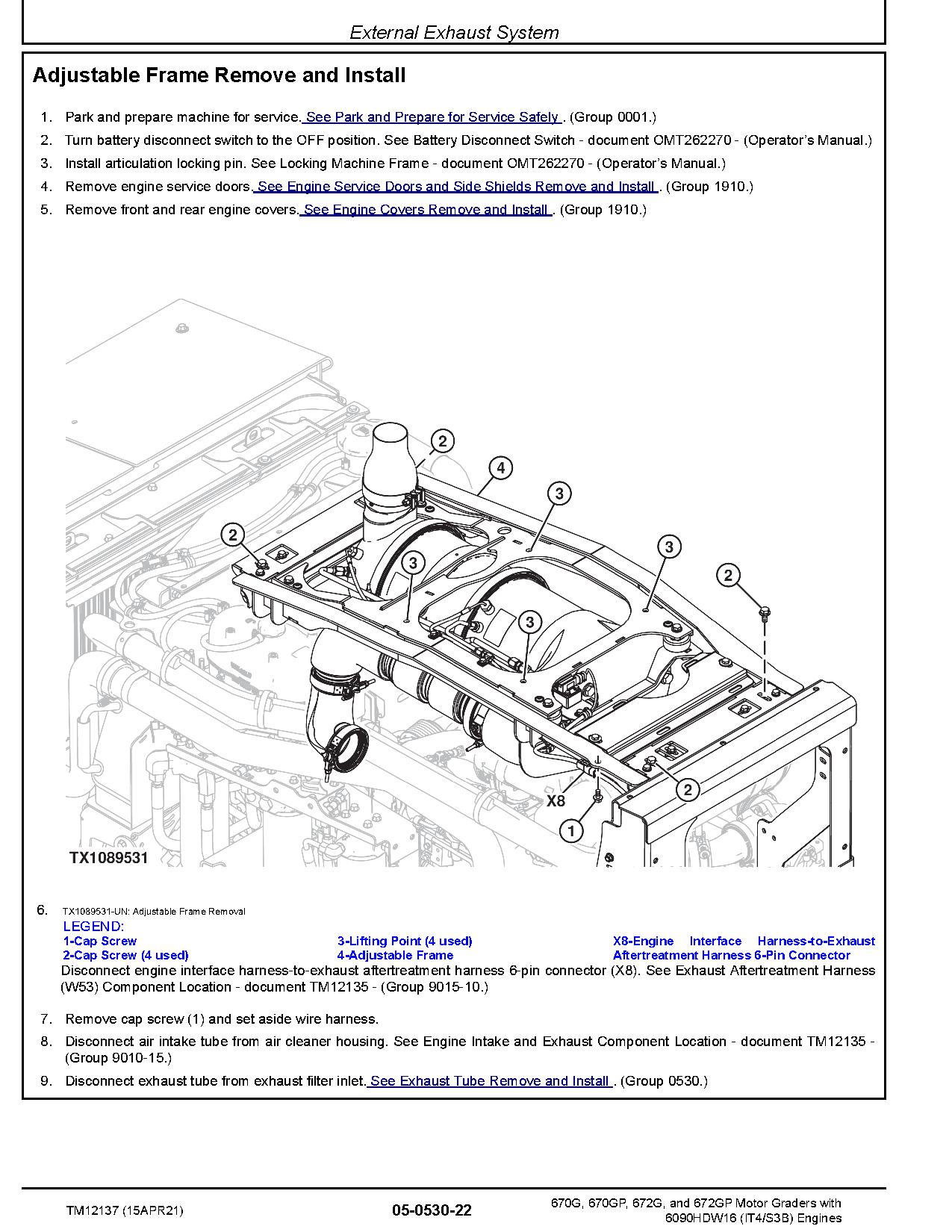 John Deere 670G 670GP 672G 672GP Motor Graders Repair Manual TM12137 (3)
