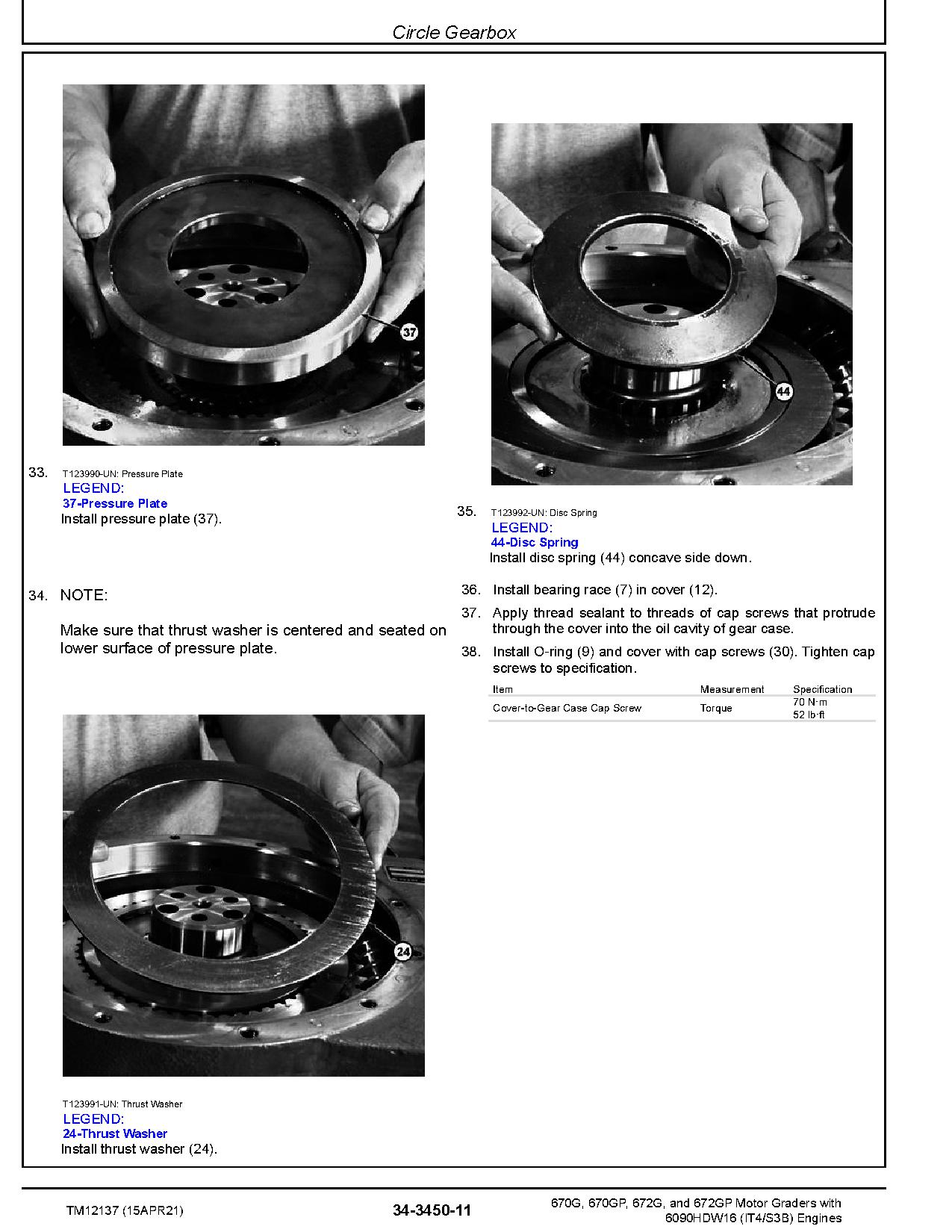 John Deere 670G 670GP 672G 672GP Motor Graders Repair Manual TM12137 (4)