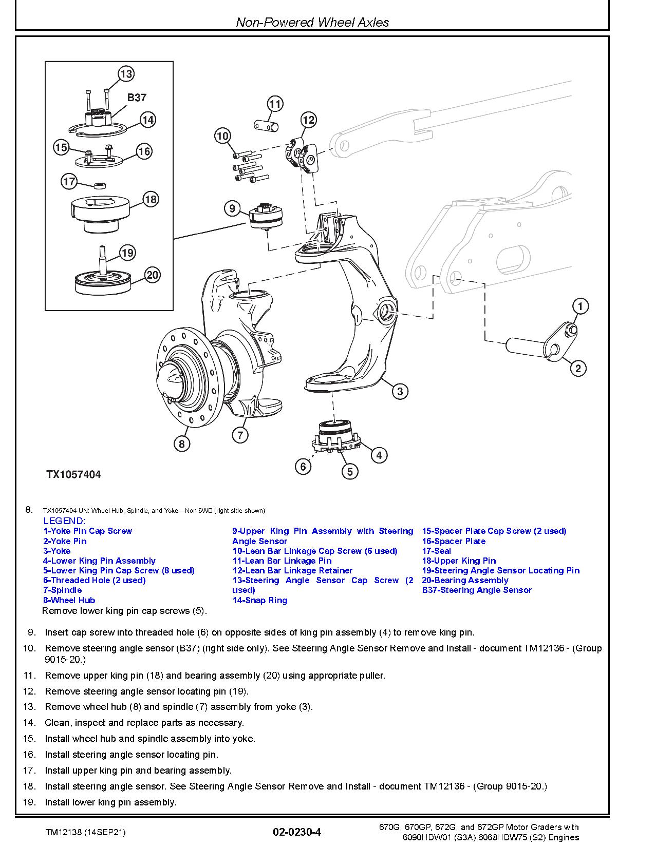 John Deere 670G 670GP 672G 672GP Motor Graders Repair Manual TM12138 (2)