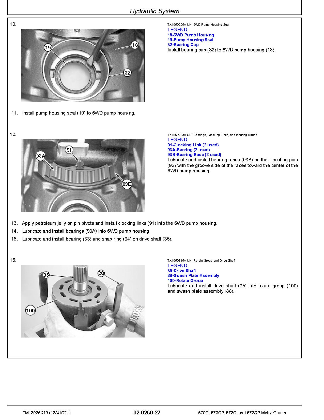 John Deere 670G 670GP 672G 672GP Motor Graders Repair Manual TM13025X19 (2)