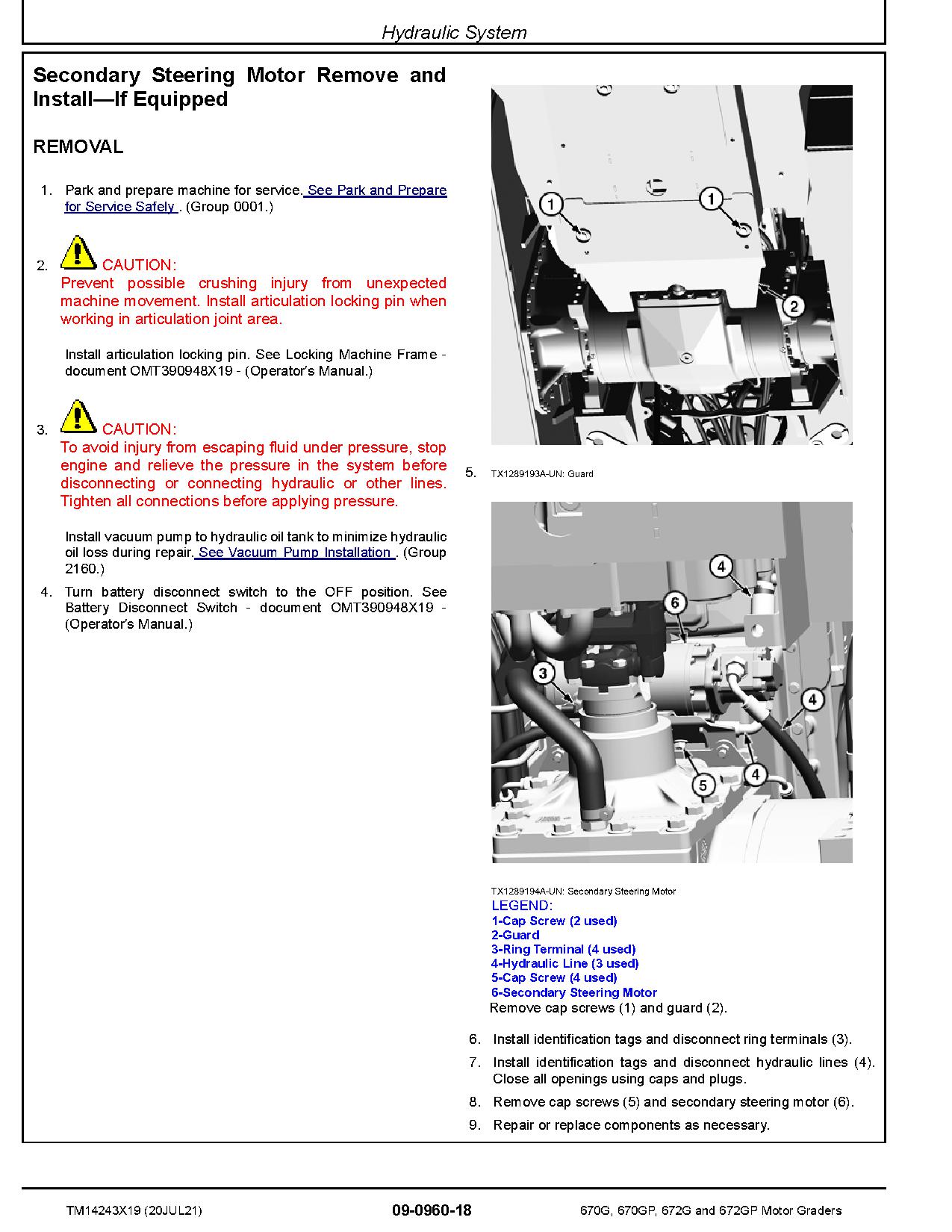 John Deere 670G 670GP 672G 672GP Motor Graders Repair Manual TM14243X19 (2)