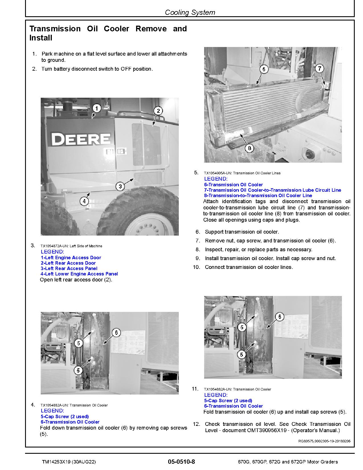 John Deere 670G 670GP 672G 672GP Motor Graders Repair Manual TM14253X19 (3)