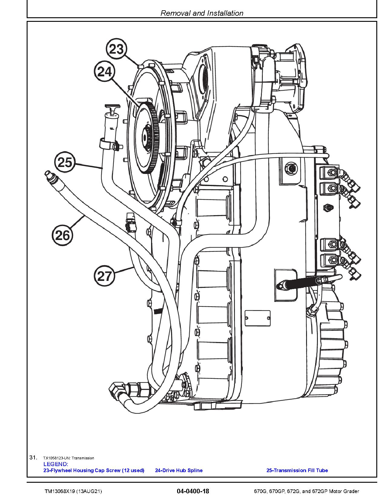 John Deere 670G 672G 670GP 672GP Motor Graders Repair Manual TM13068X19 (2)