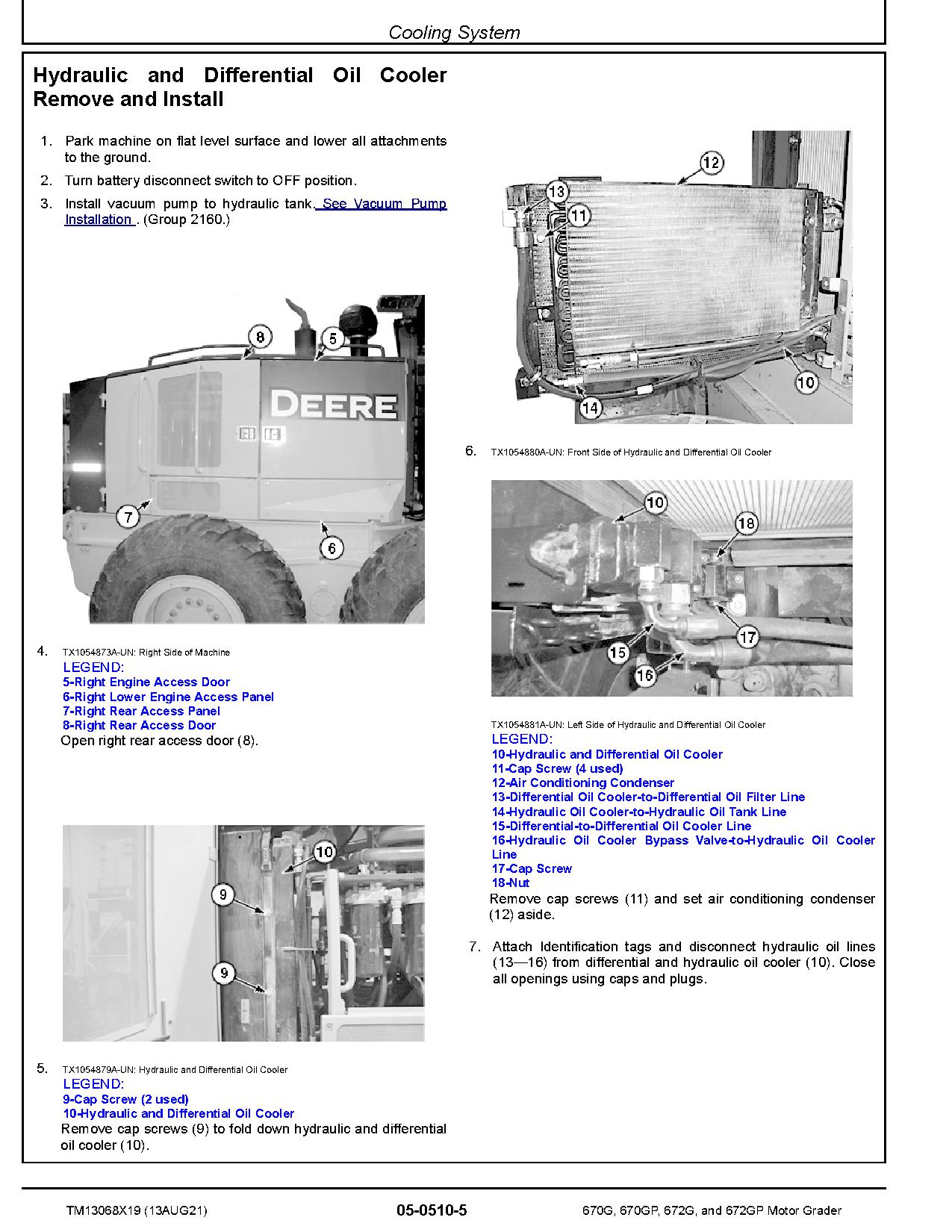 John Deere 670G 672G 670GP 672GP Motor Graders Repair Manual TM13068X19 (3)