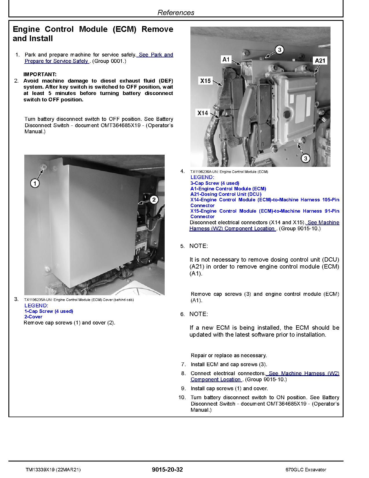 John Deere 670GLC Crawler Excavators Operation Test Manual TM13339X19 (2)