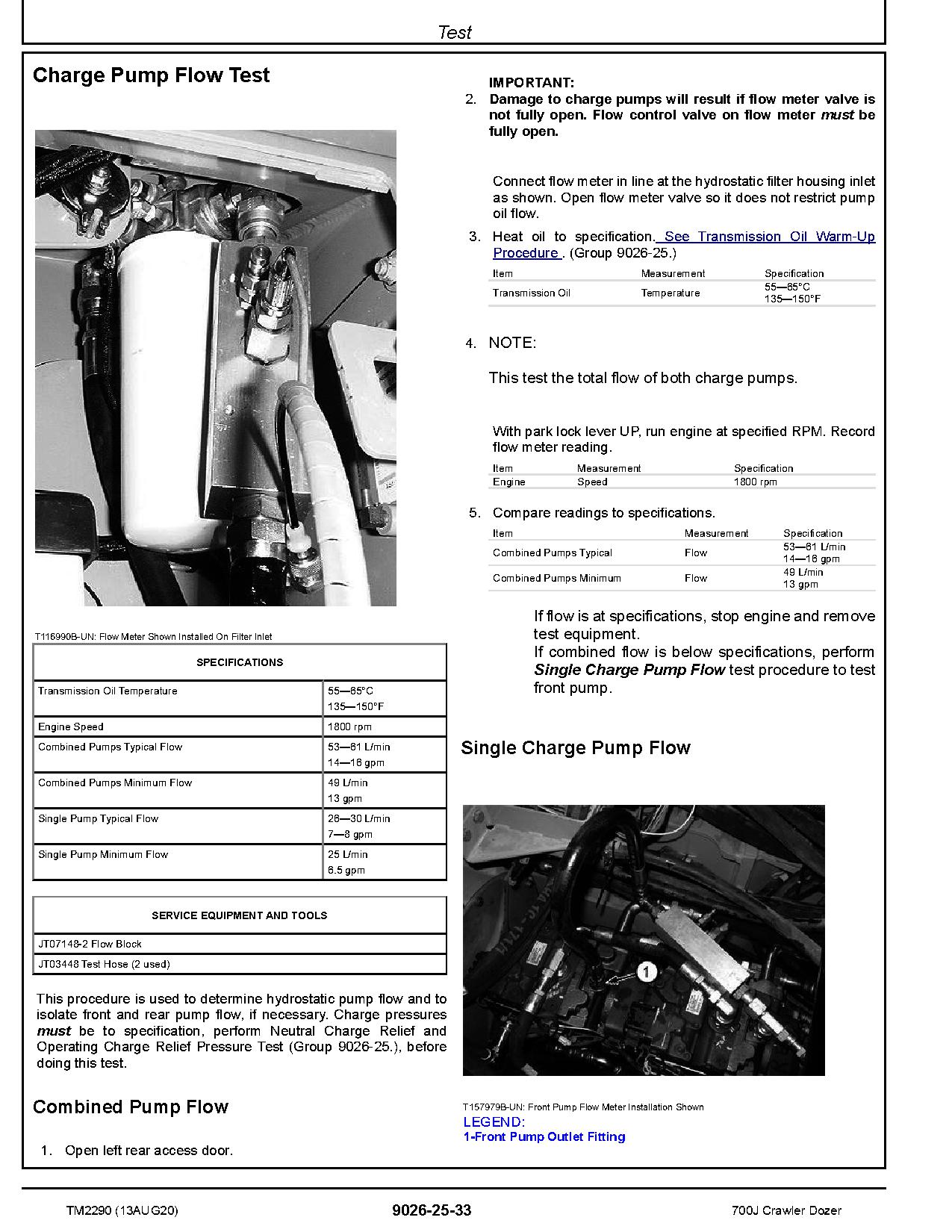 John Deere 700J Crawler Dozers Operation Test Manual TM2290 (4)