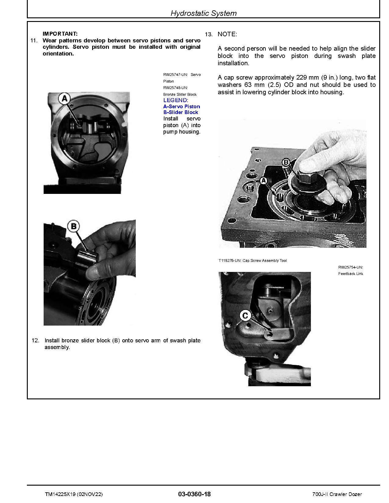 John Deere 700J II Crawler Dozers Repair Manual TM14225X19 (2)