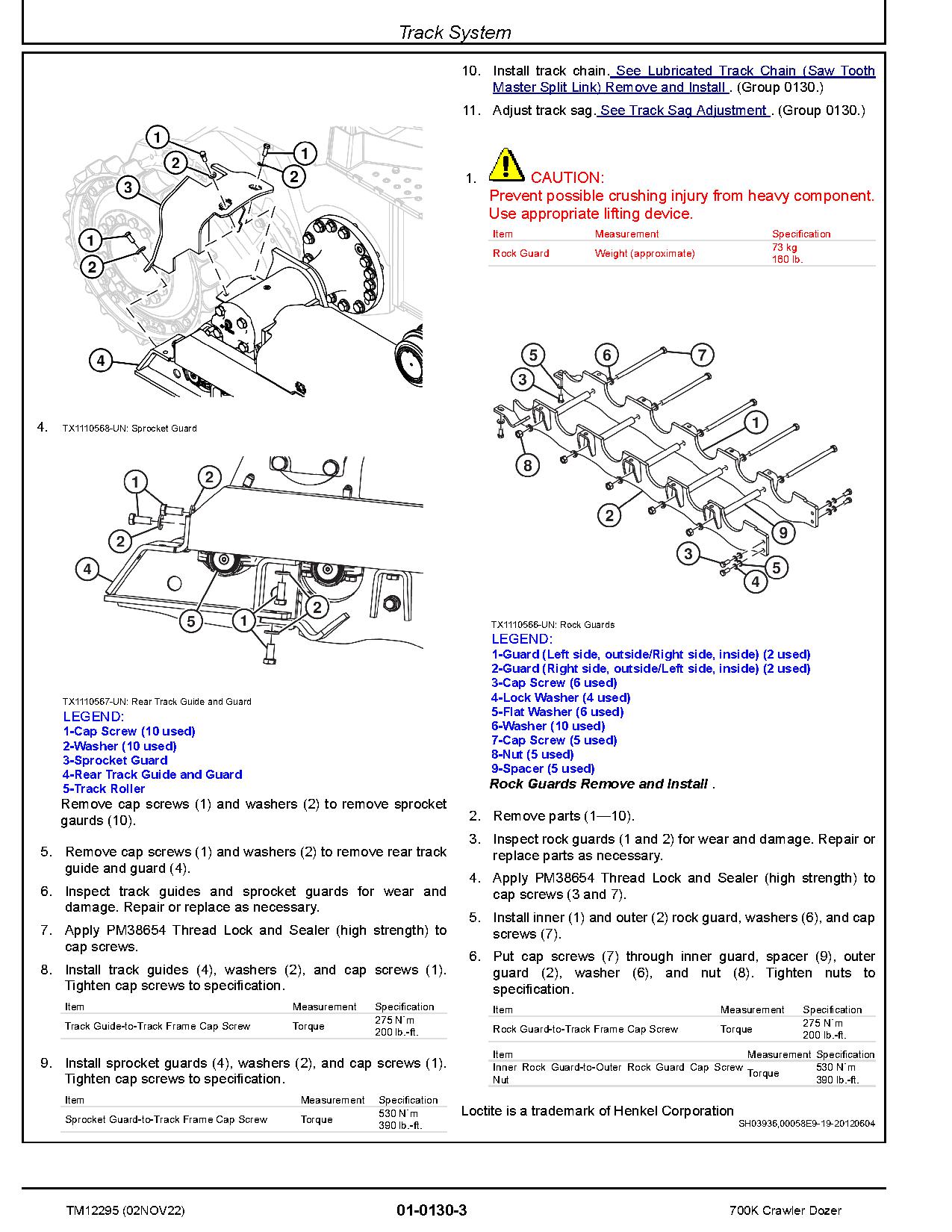 John Deere 700K Crawler Dozers Repair Manual TM12295 (2)
