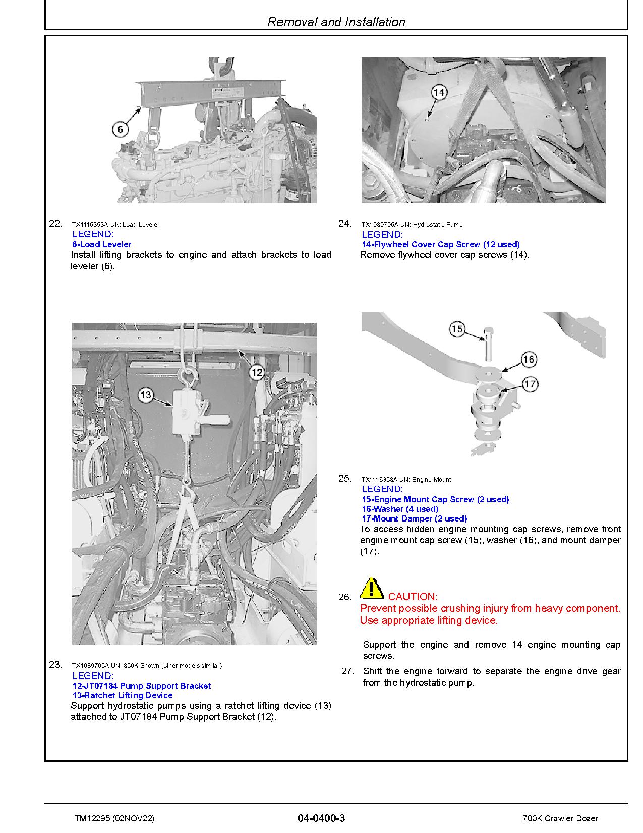John Deere 700K Crawler Dozers Repair Manual TM12295 (3)