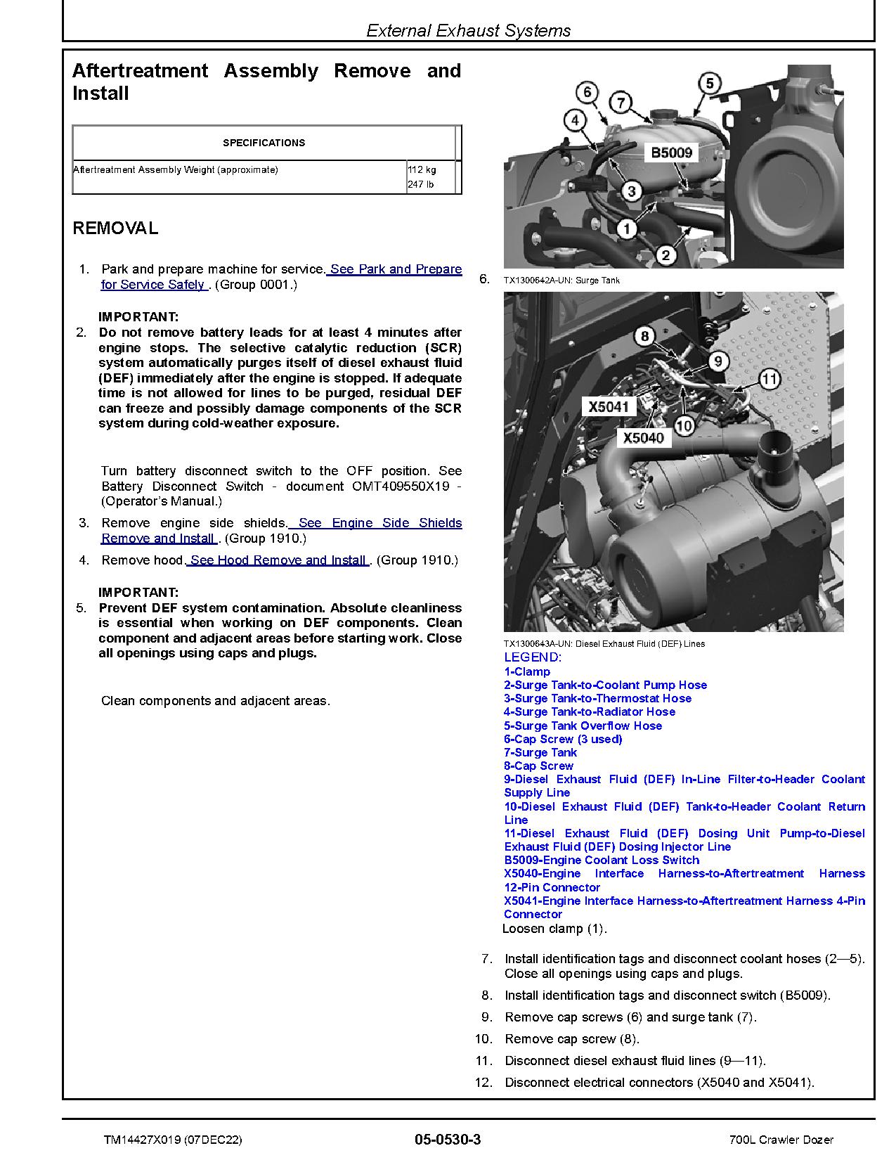 John Deere 700L Crawler Dozers Repair Manual TM14427X019 (4)