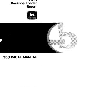 John Deere 710C Backhoe Loaders Repair Manual TM1451 (1)