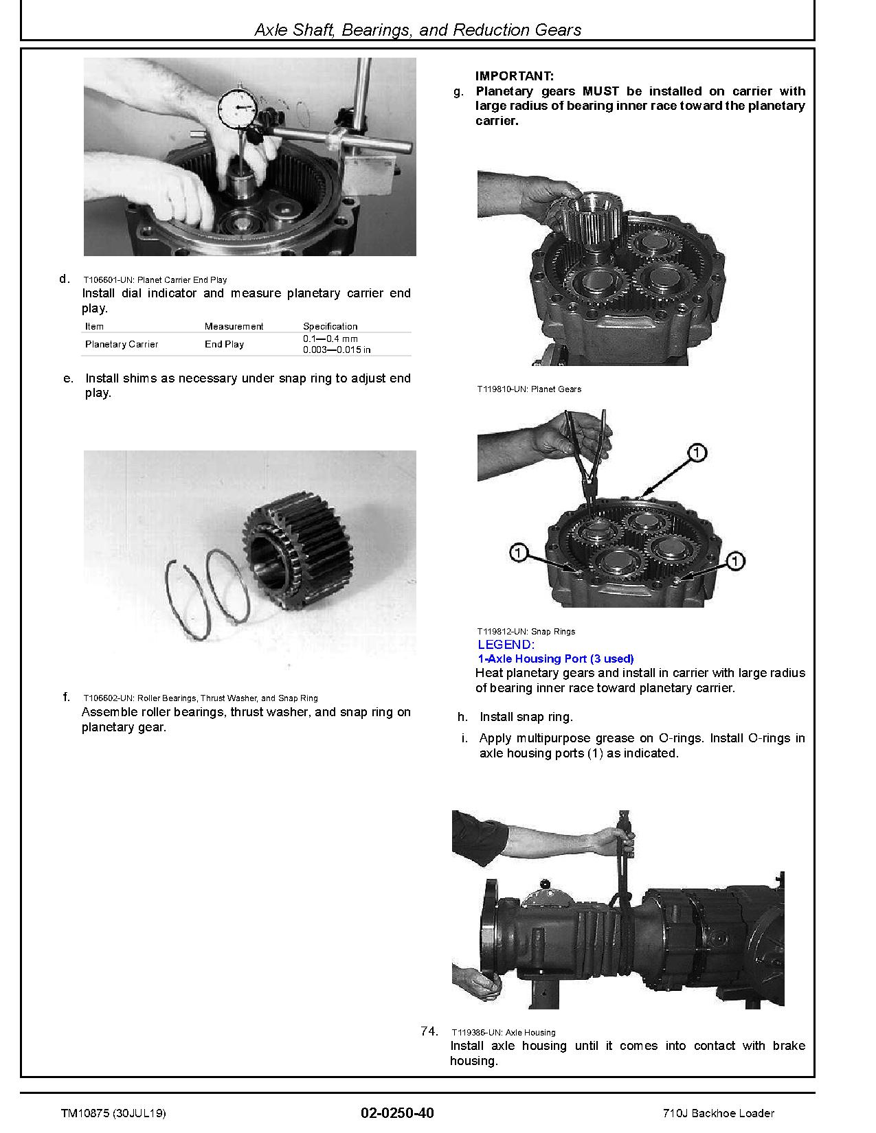 John Deere 710J Backhoe Loaders Repair Manual TM10875 (2)