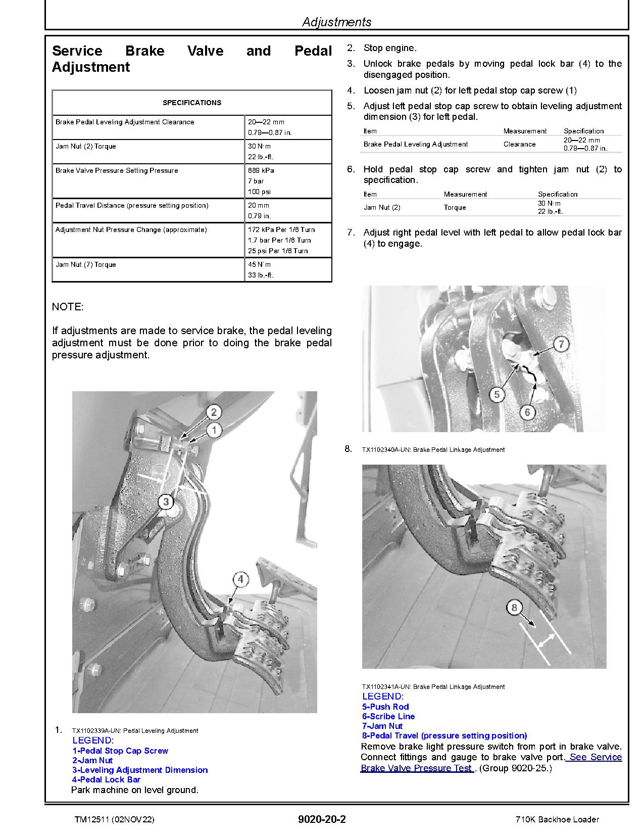 John Deere 710K Backhoe Loaders Operation Test Manual TM12511 (3)