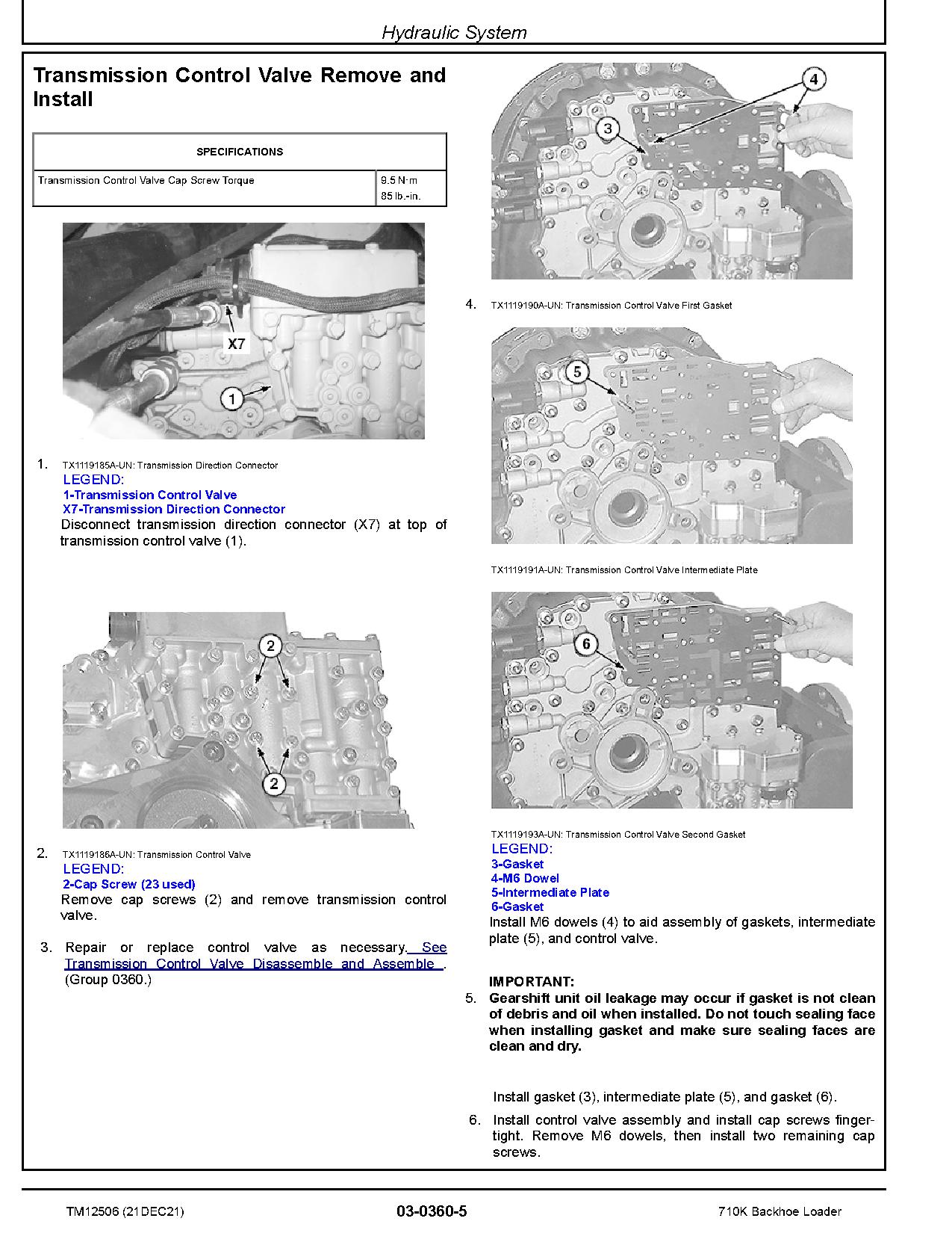 John Deere 710K Backhoe Loaders Repair Manual TM12506 (3)
