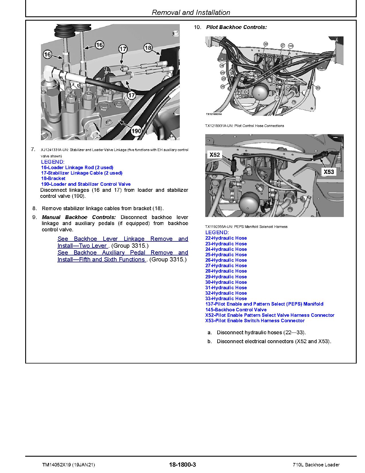 John Deere 710L Backhoe Loaders Repair Manual TM14052X19 (3)