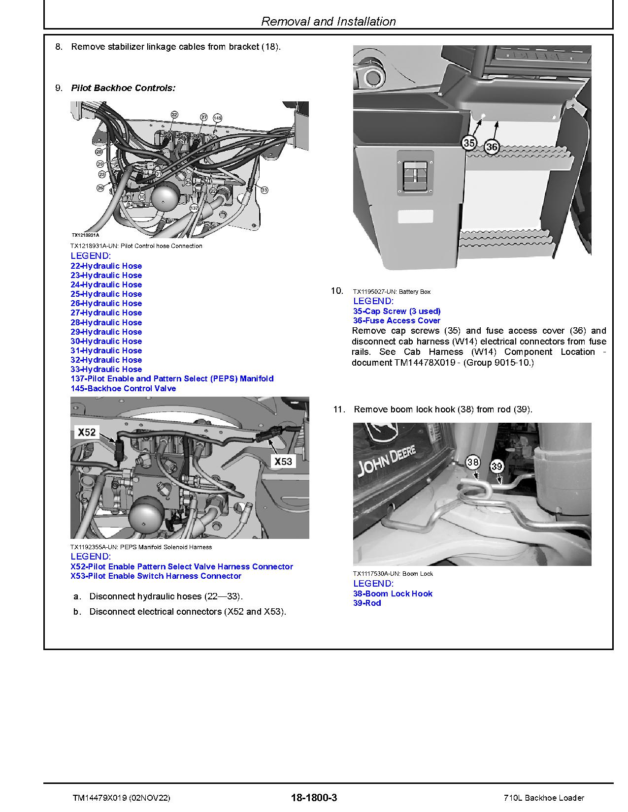 John Deere 710L Backhoe Loaders Repair Manual TM14479X019 (2)