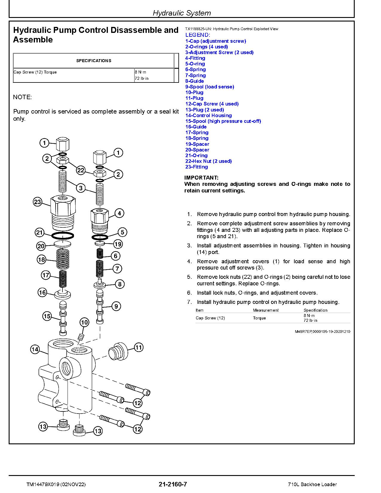 John Deere 710L Backhoe Loaders Repair Manual TM14479X019 (3)