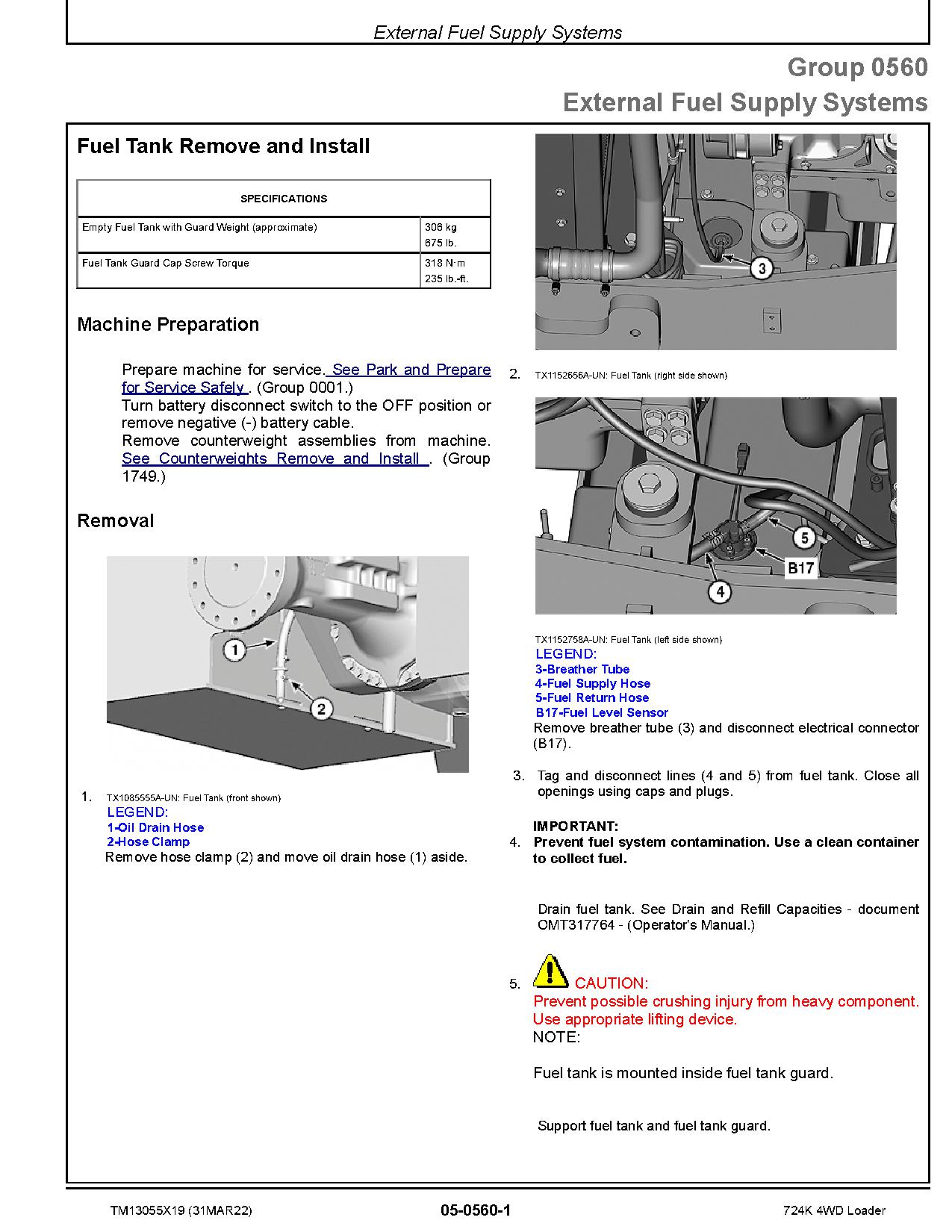 John Deere 724K 4WD Loaders Repair Manual TM13055X19 (3)